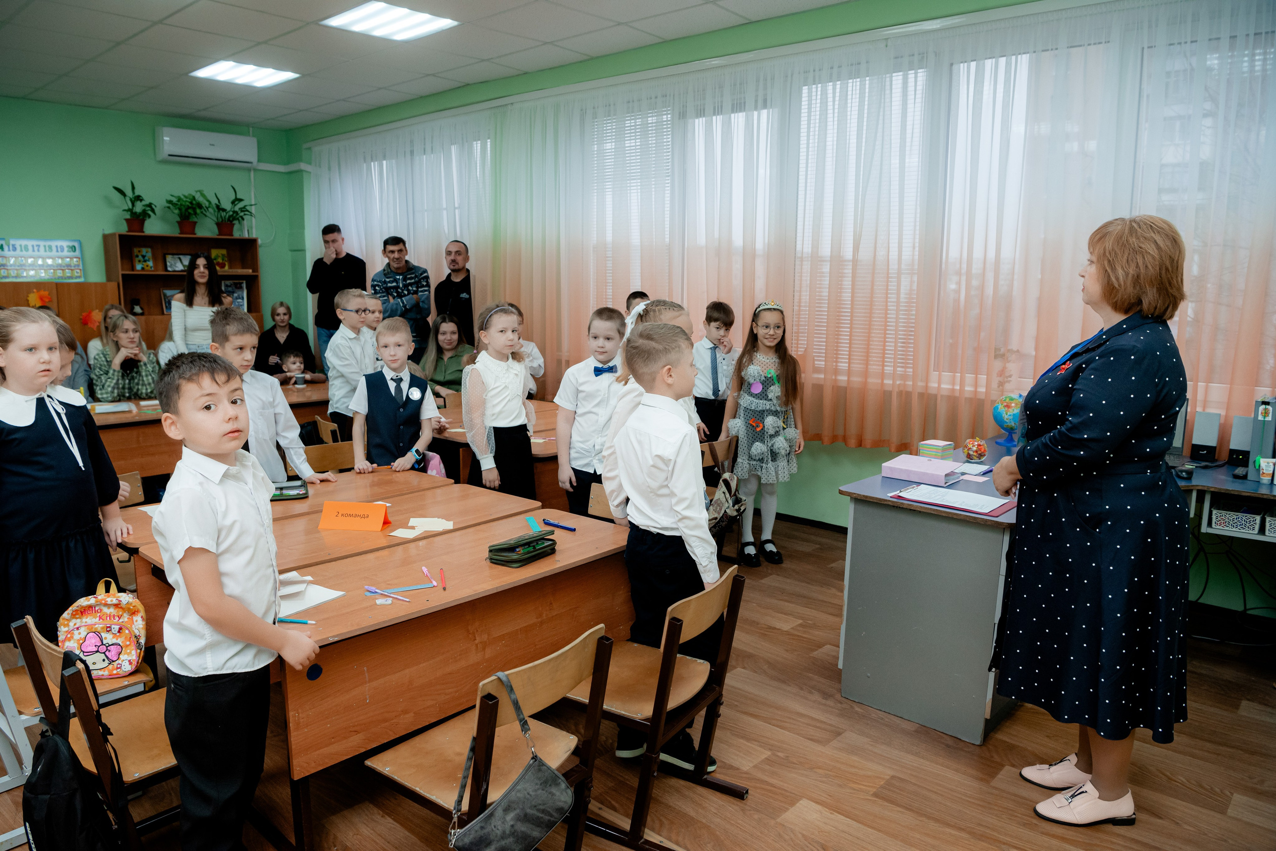 Открытый урок первоклашек в Школе. Фотограф в Волгограде и Волжском Александр Горбань