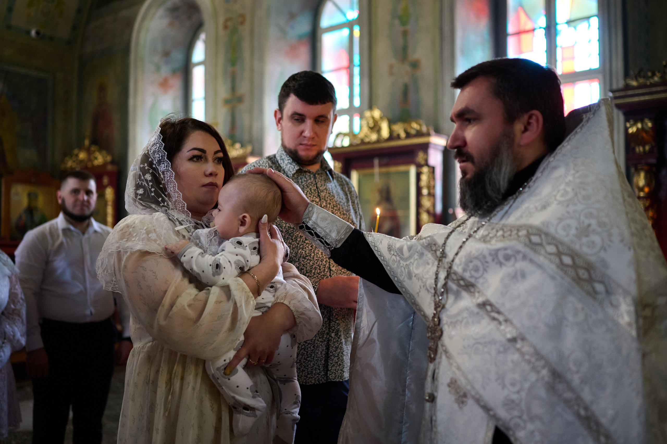 Фотосъемка крещения Саши. Профессиональный фотограф Старый Оскол, Губкин — свадьба, венчание, крещение, юбилей и день рождения