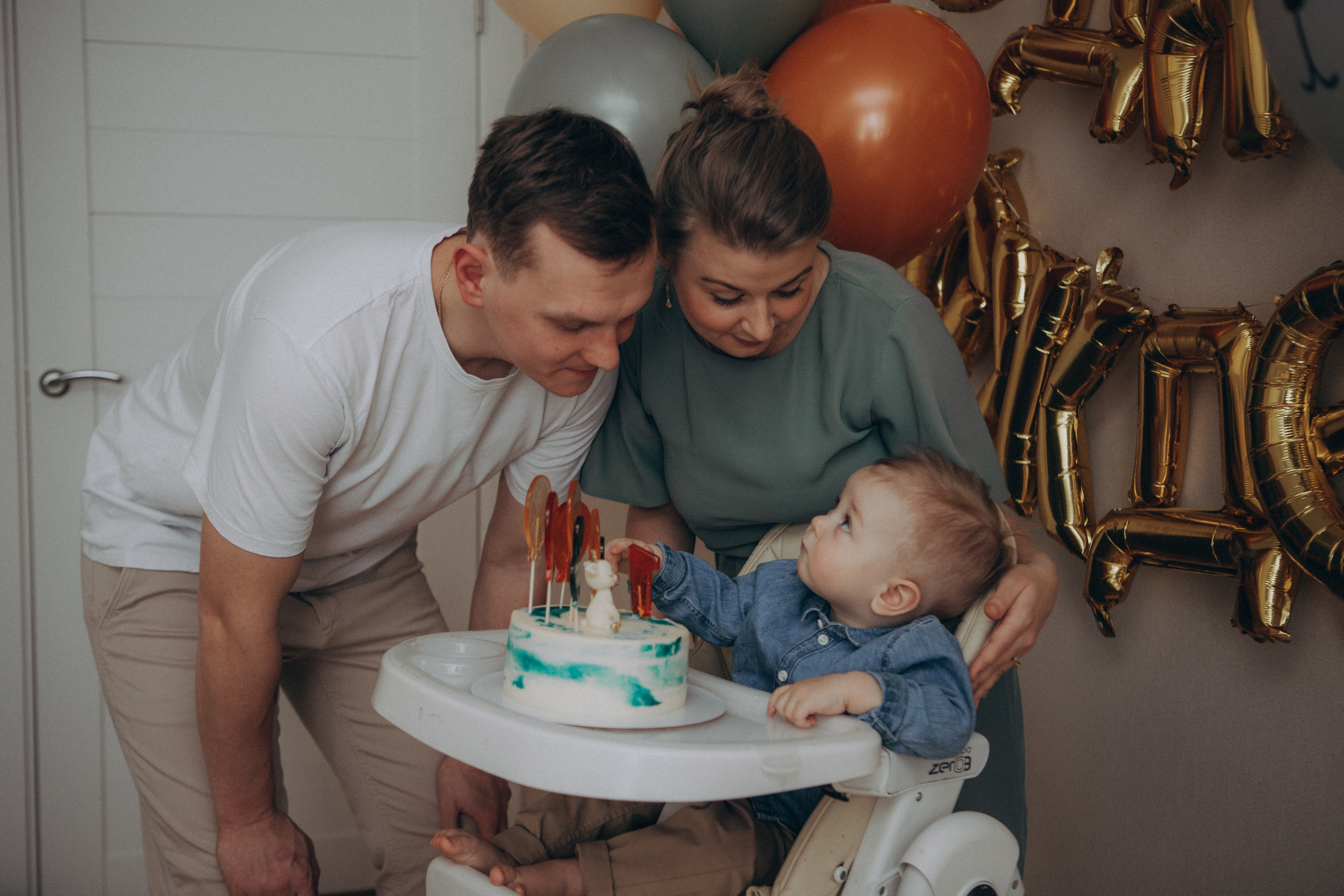 Первый день Рождения. Семейный фотограф Обнинск