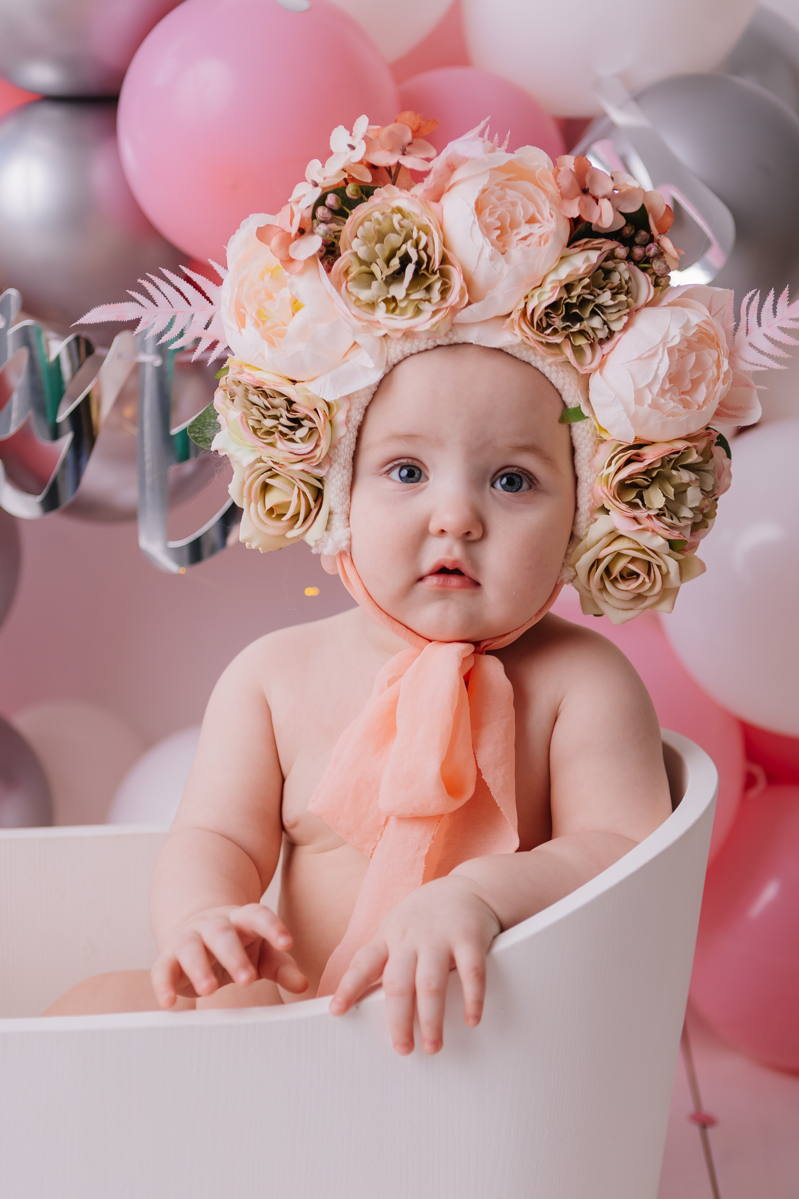 Первый тортик Розовый. Семейный фотограф Обнинск