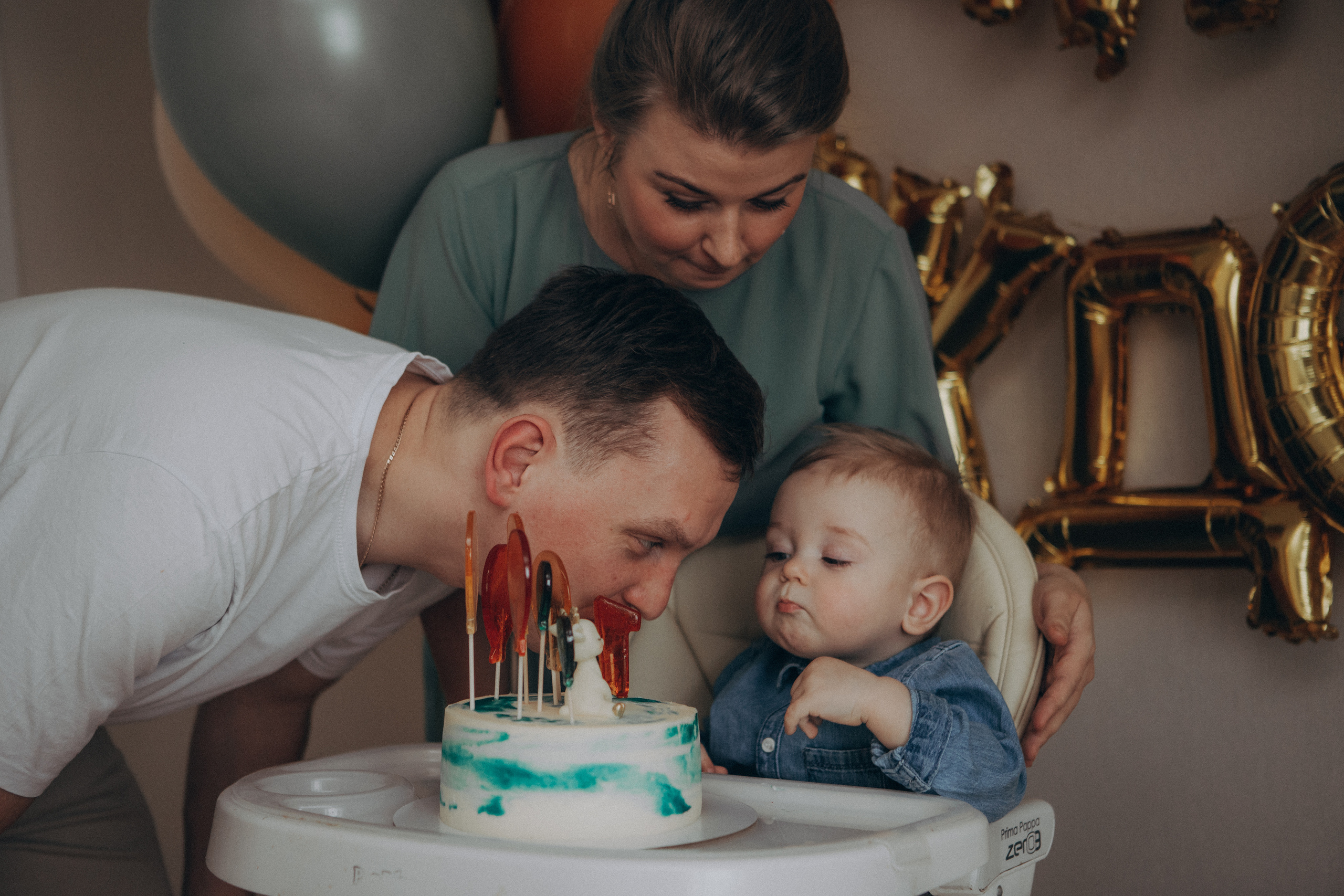 Первый день Рождения. Семейный фотограф Обнинск