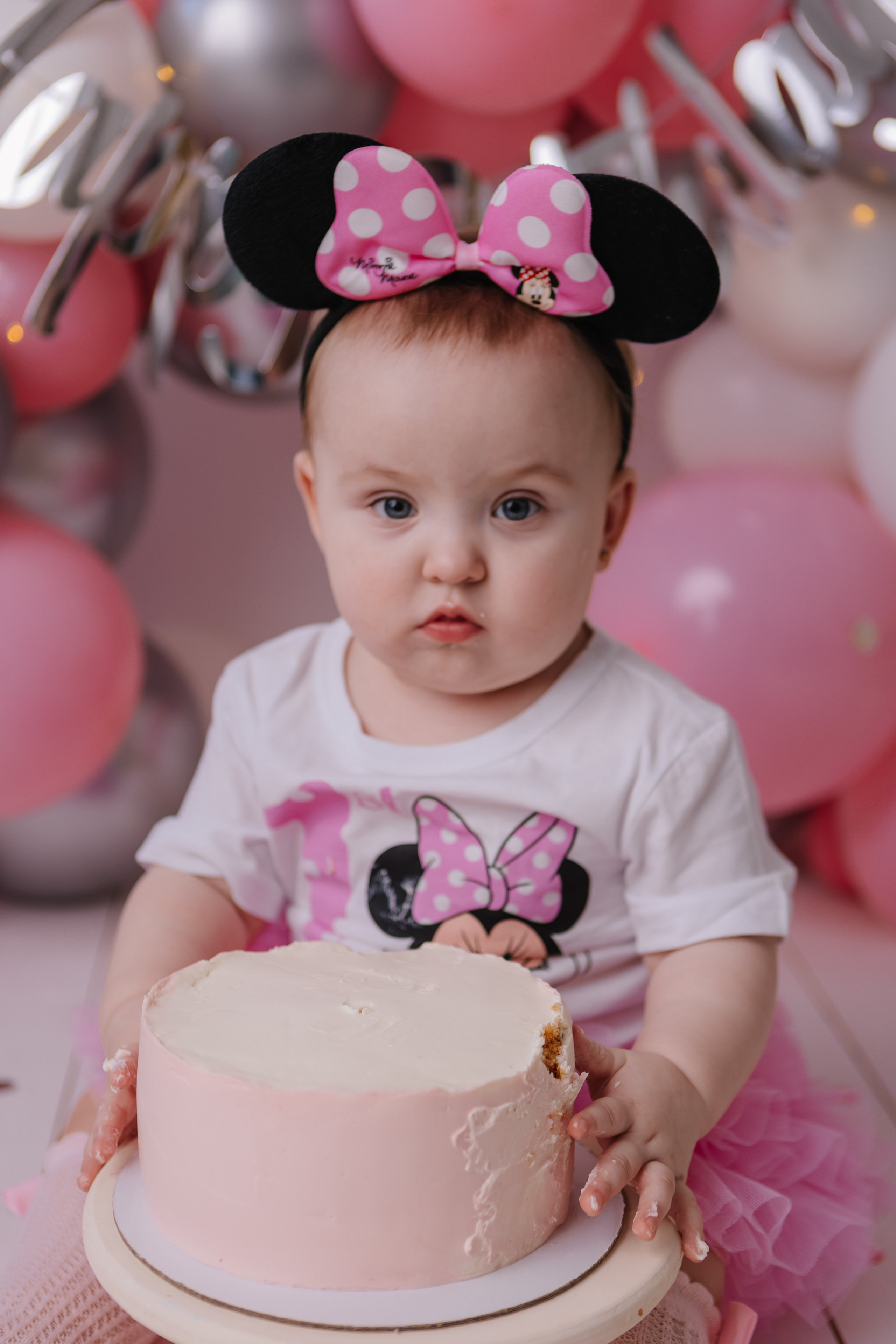 Первый тортик Розовый. Семейный фотограф Обнинск