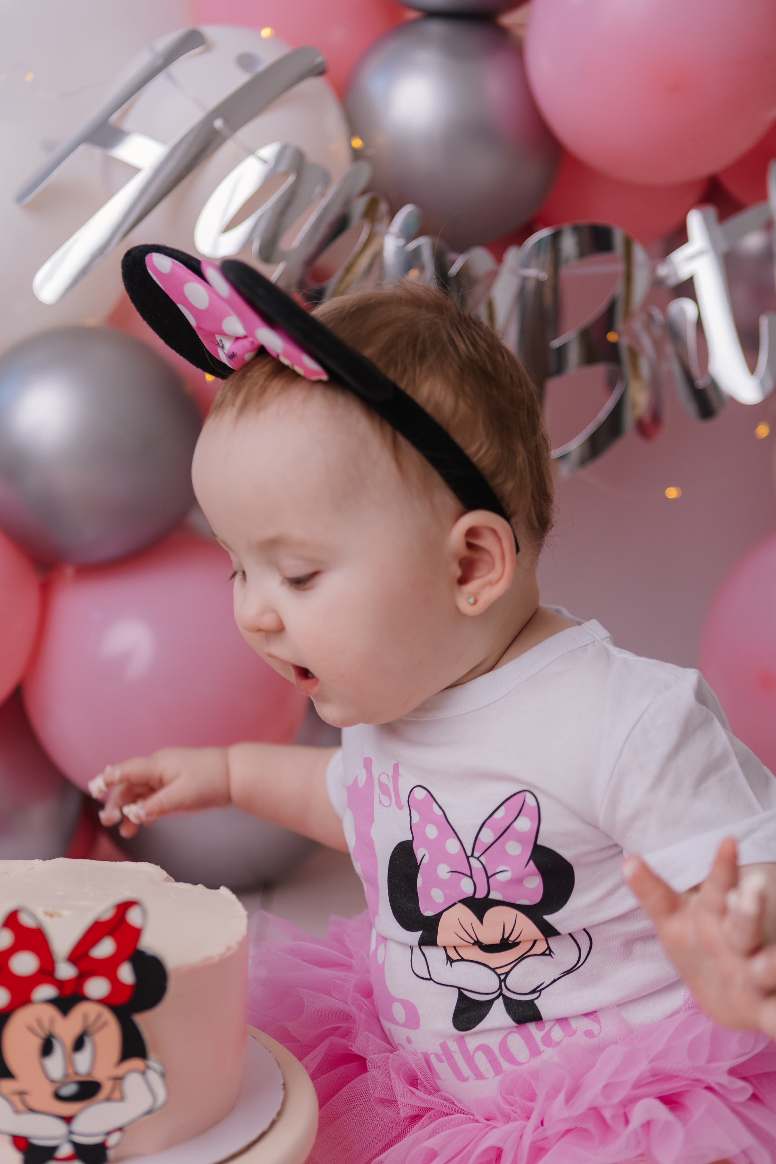 Первый тортик Розовый. Семейный фотограф Обнинск