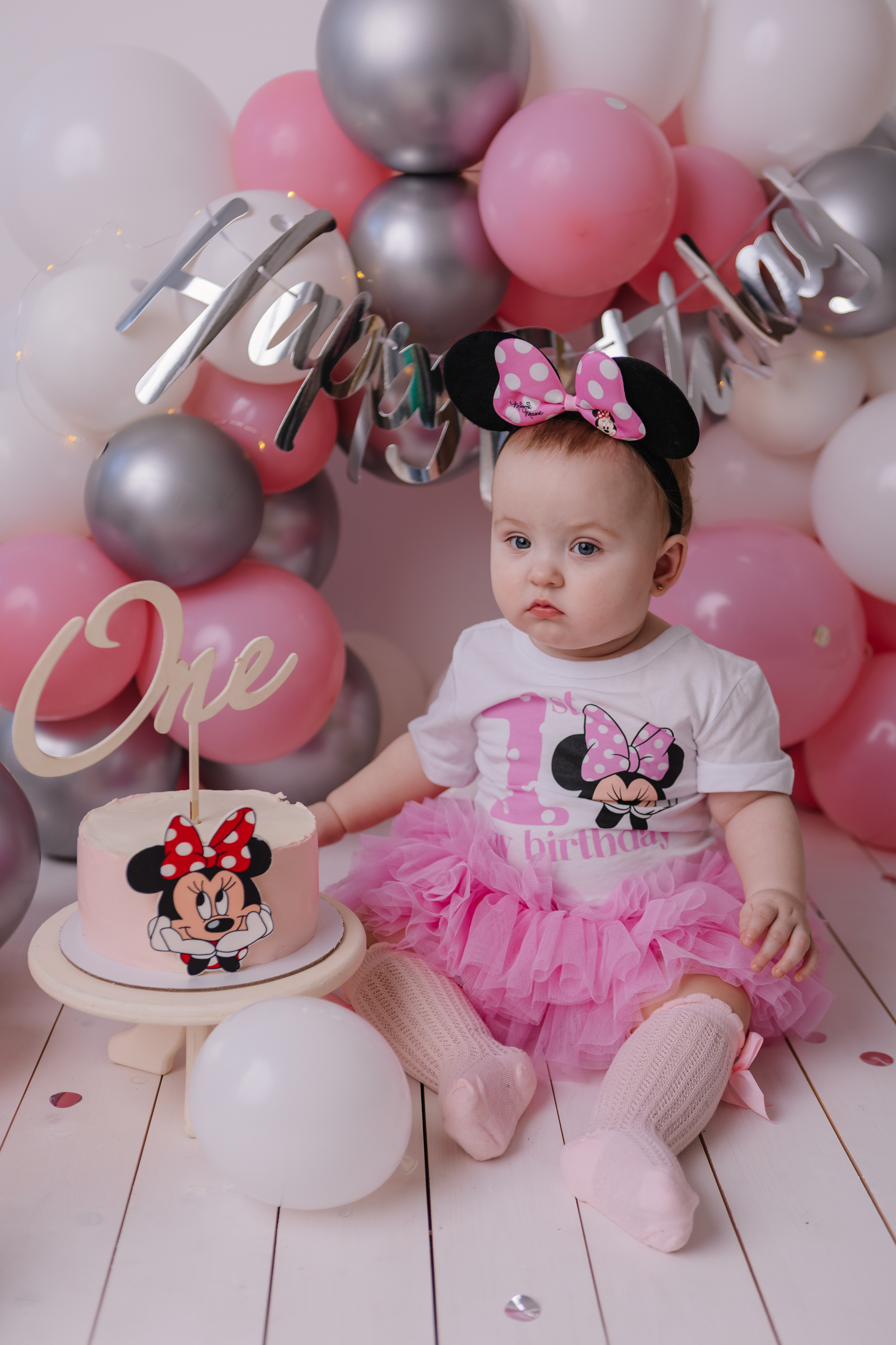 Первый тортик Розовый. Семейный фотограф Обнинск