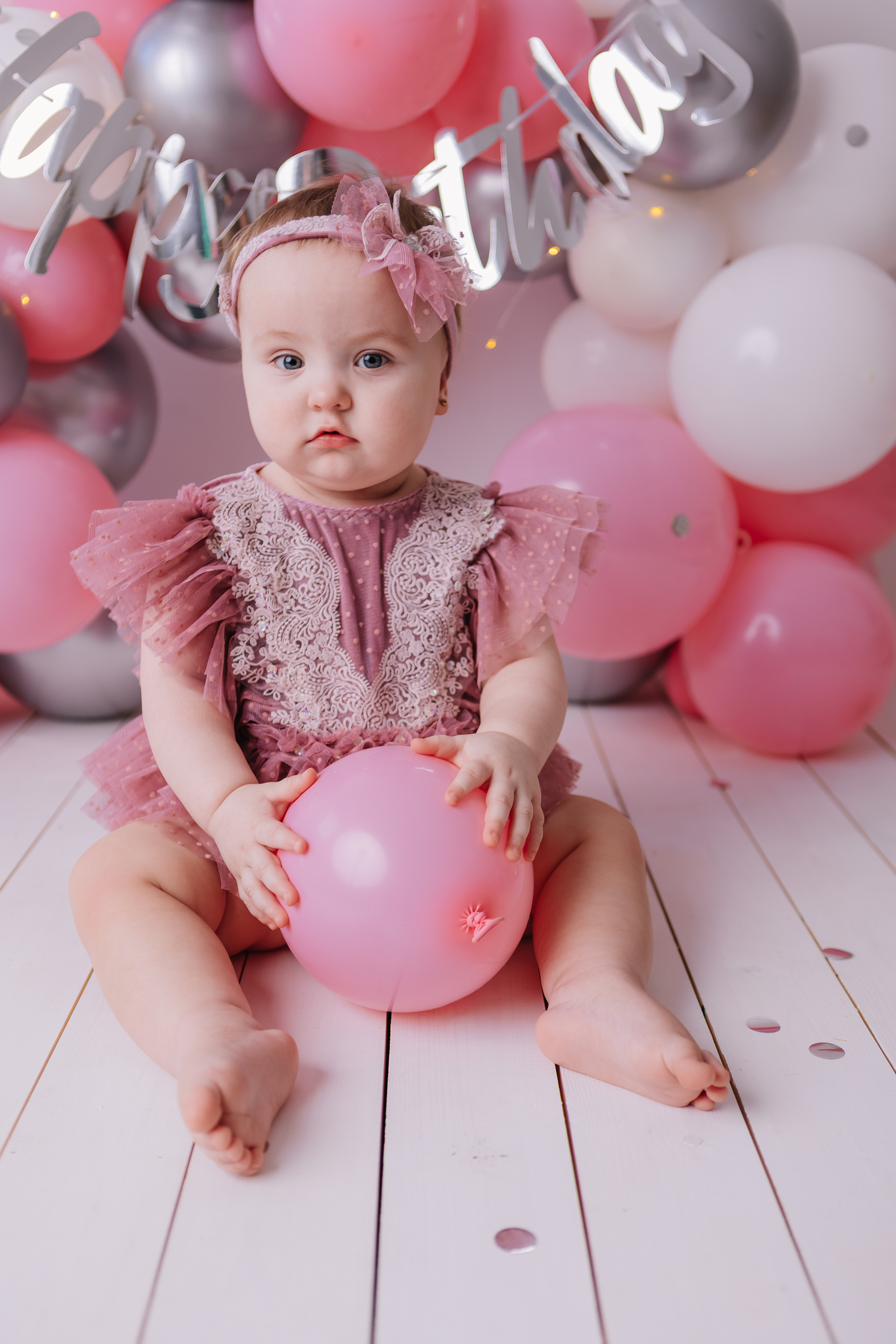 Первый тортик Розовый. Семейный фотограф Обнинск
