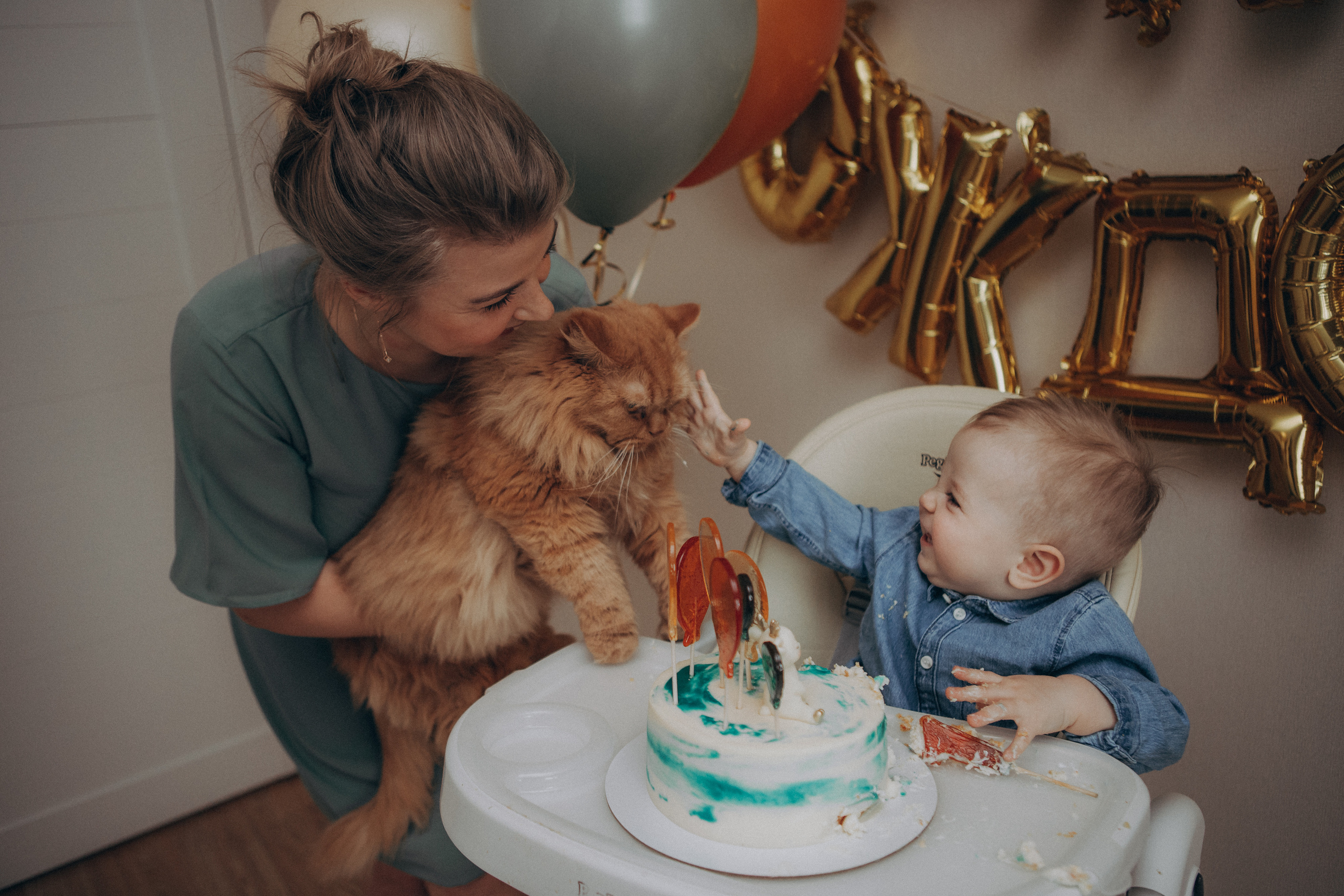 Первый день Рождения. Семейный фотограф Обнинск