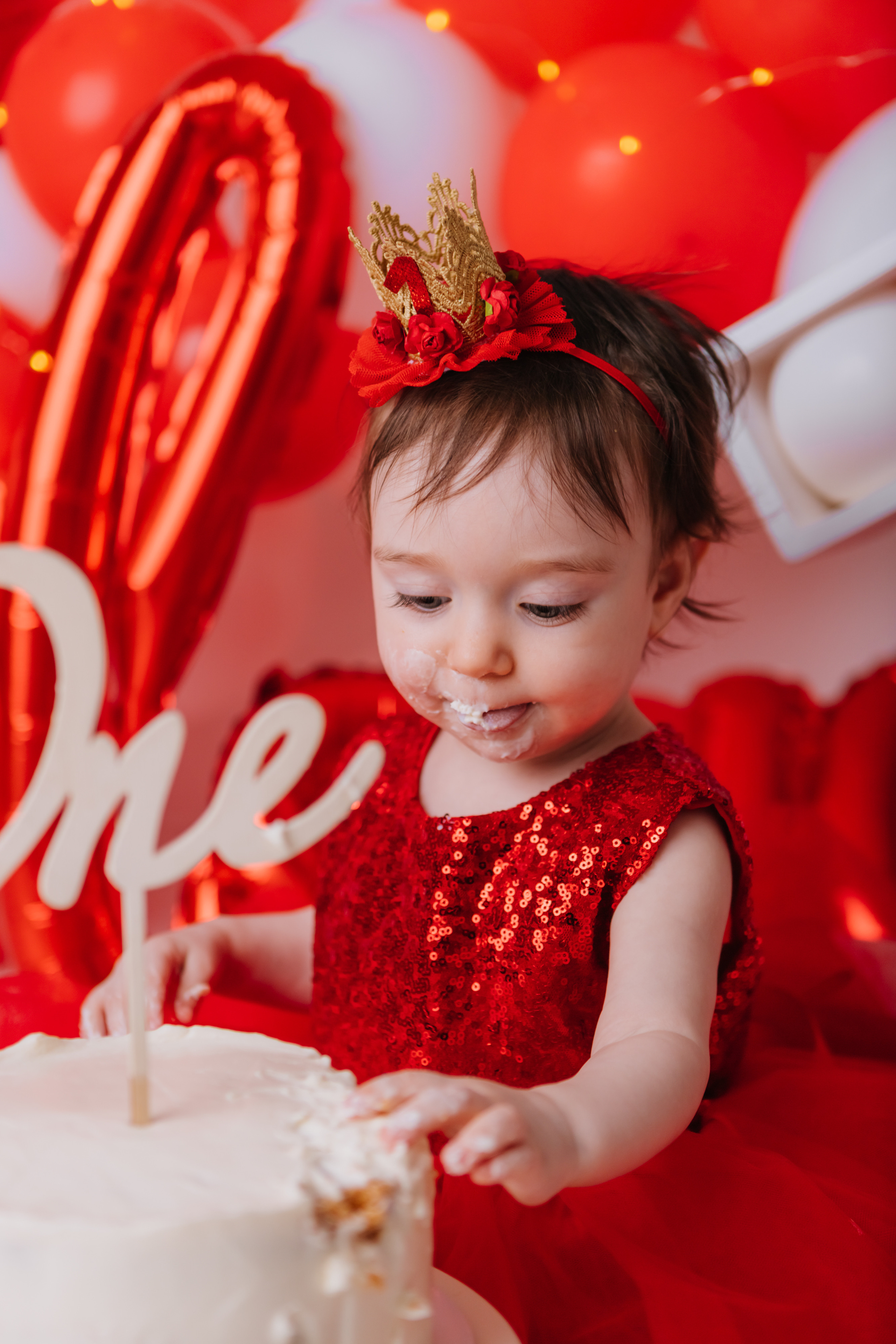 Первый тортик Красный. Семейный фотограф Обнинск