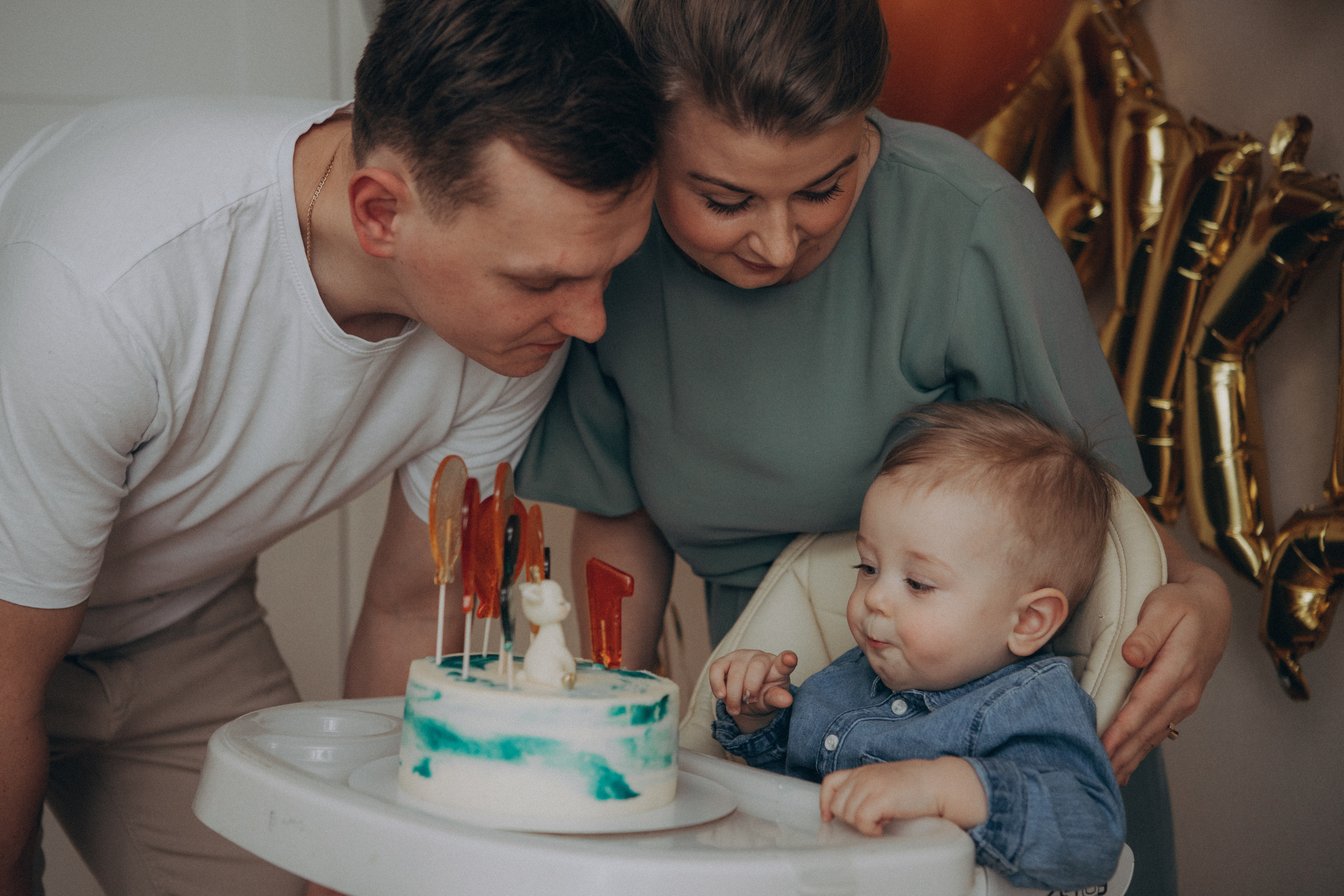 Первый день Рождения. Семейный фотограф Обнинск