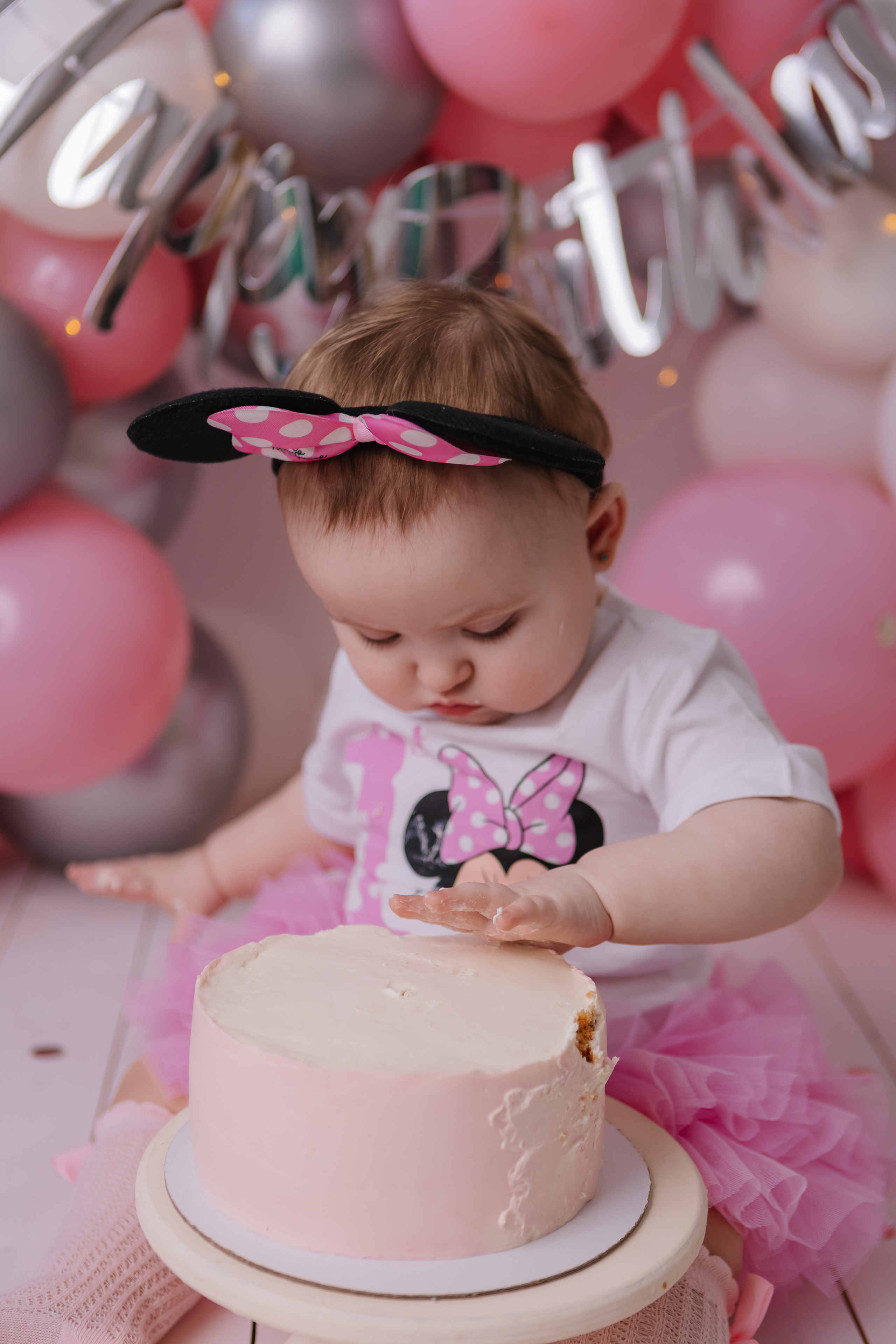 Первый тортик Розовый. Семейный фотограф Обнинск