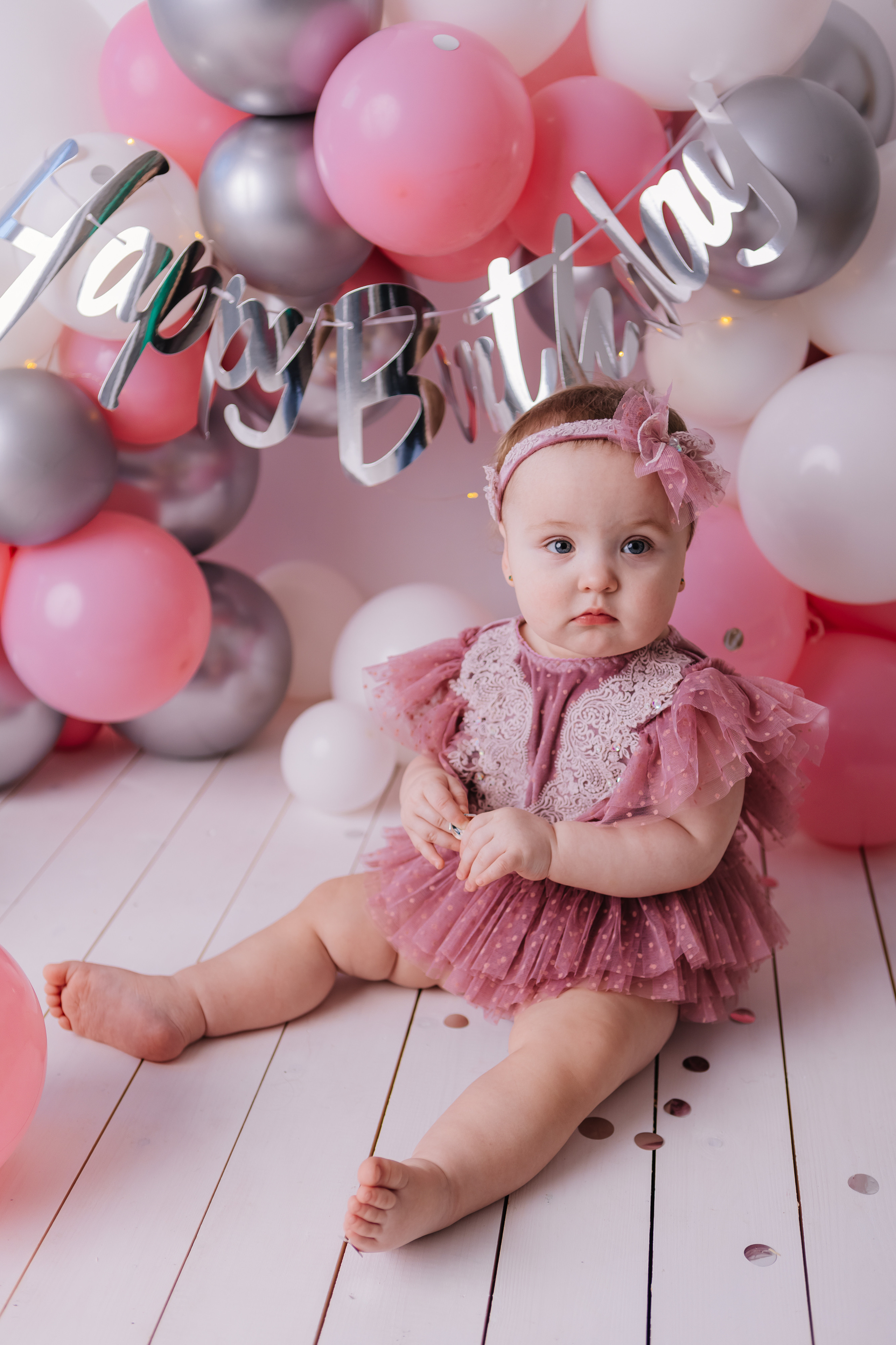 Первый тортик Розовый. Семейный фотограф Обнинск