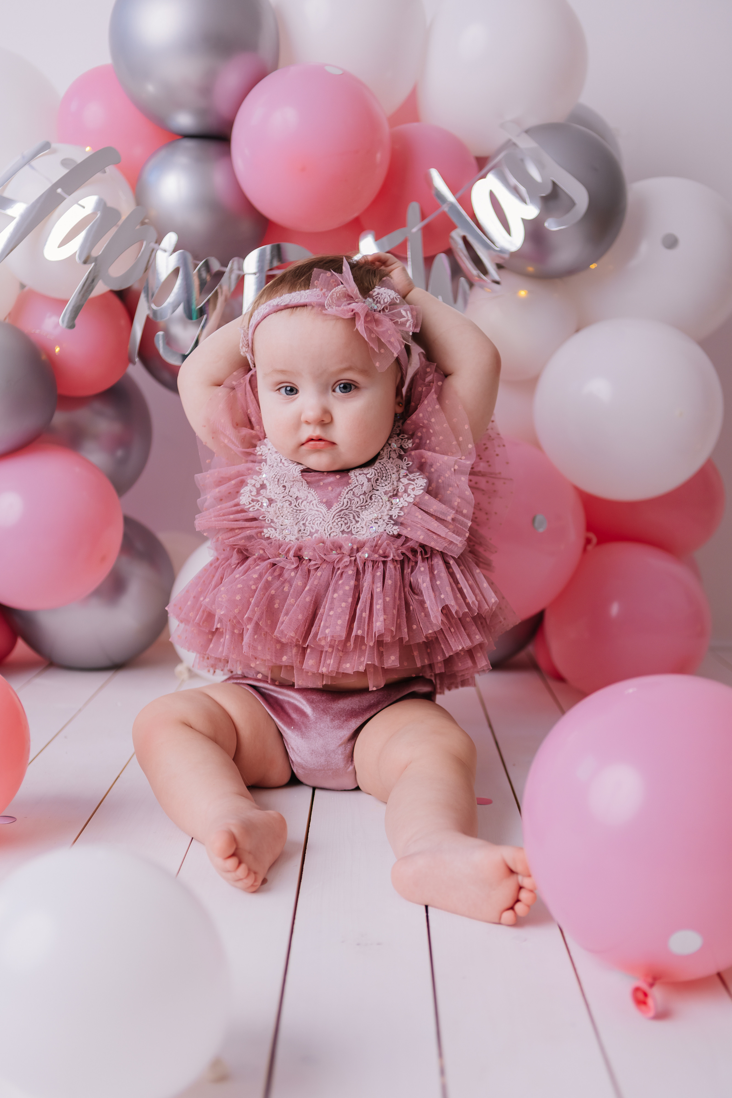 Первый тортик Розовый. Семейный фотограф Обнинск