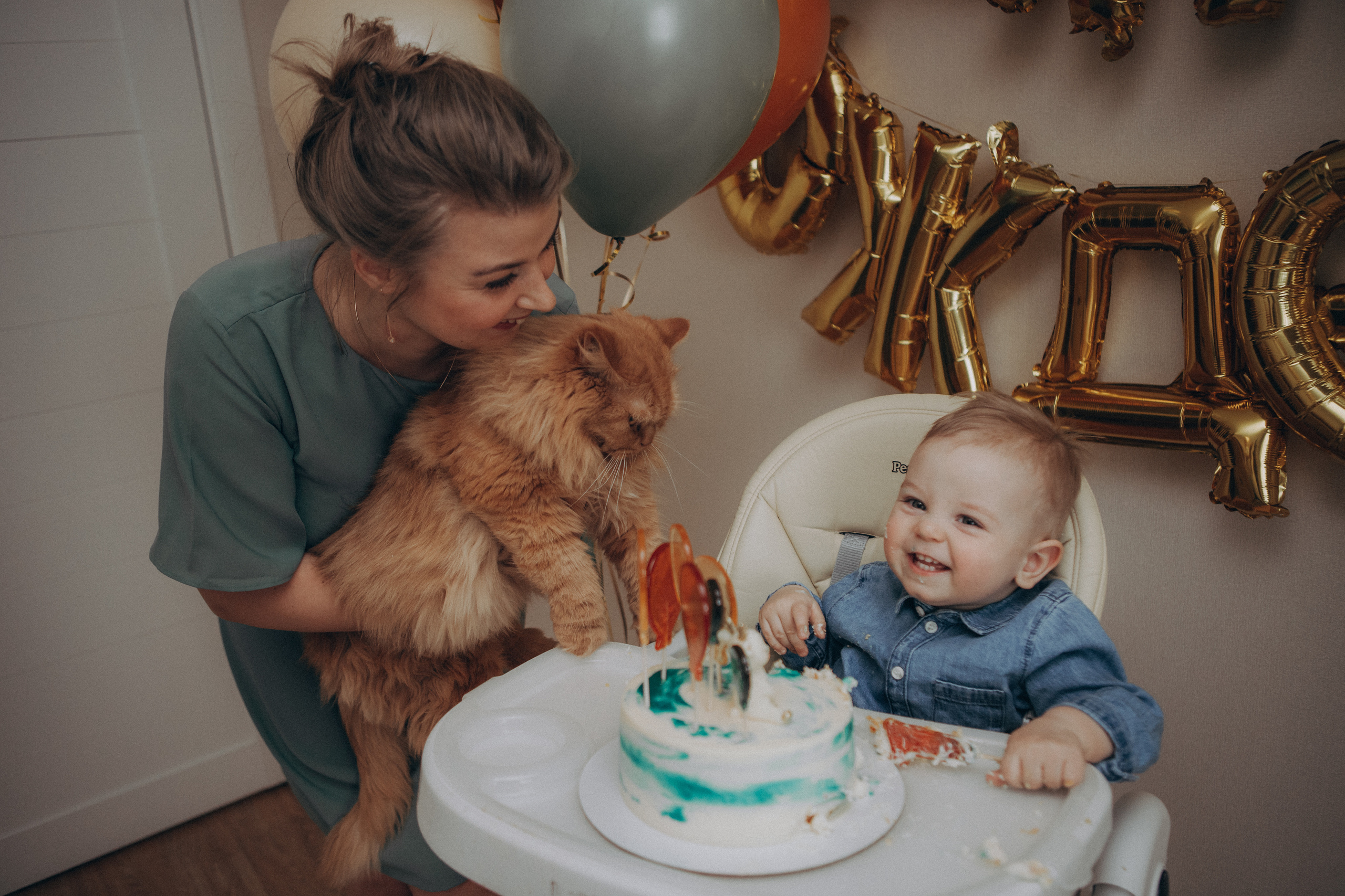 Первый день Рождения. Семейный фотограф Обнинск