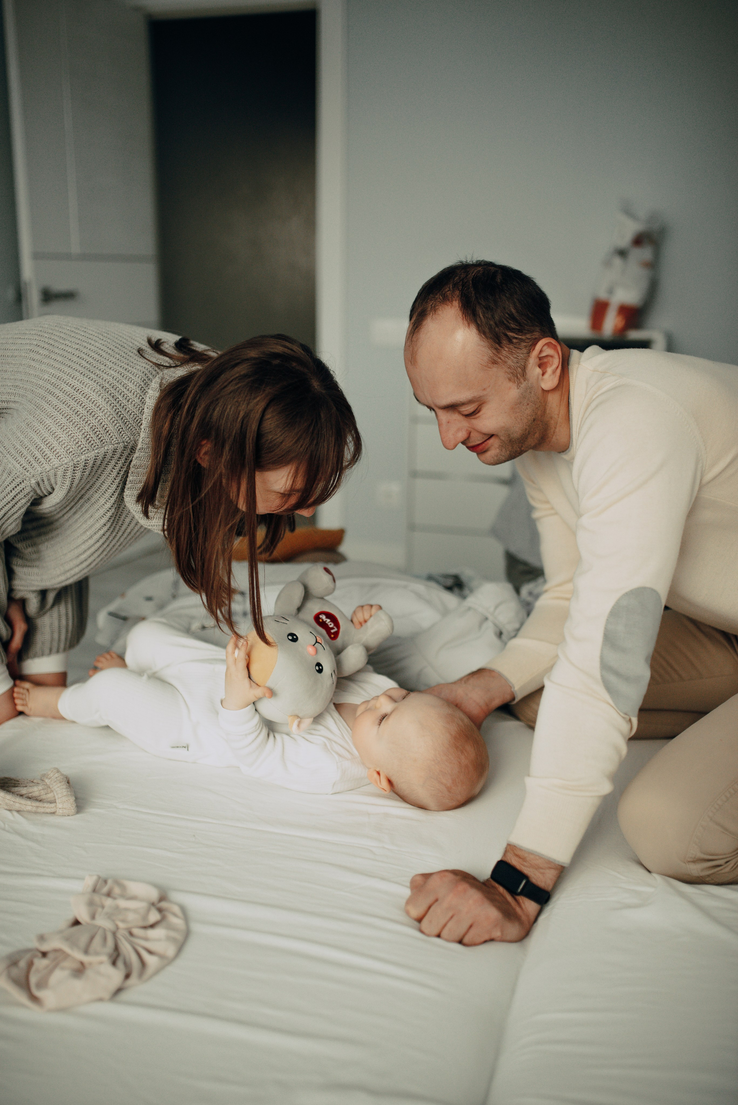 Домашняя семейная история: Василисе 10 месяцев. Семейная фотосессия Бутово Москва фотограф Алина Морщагина
