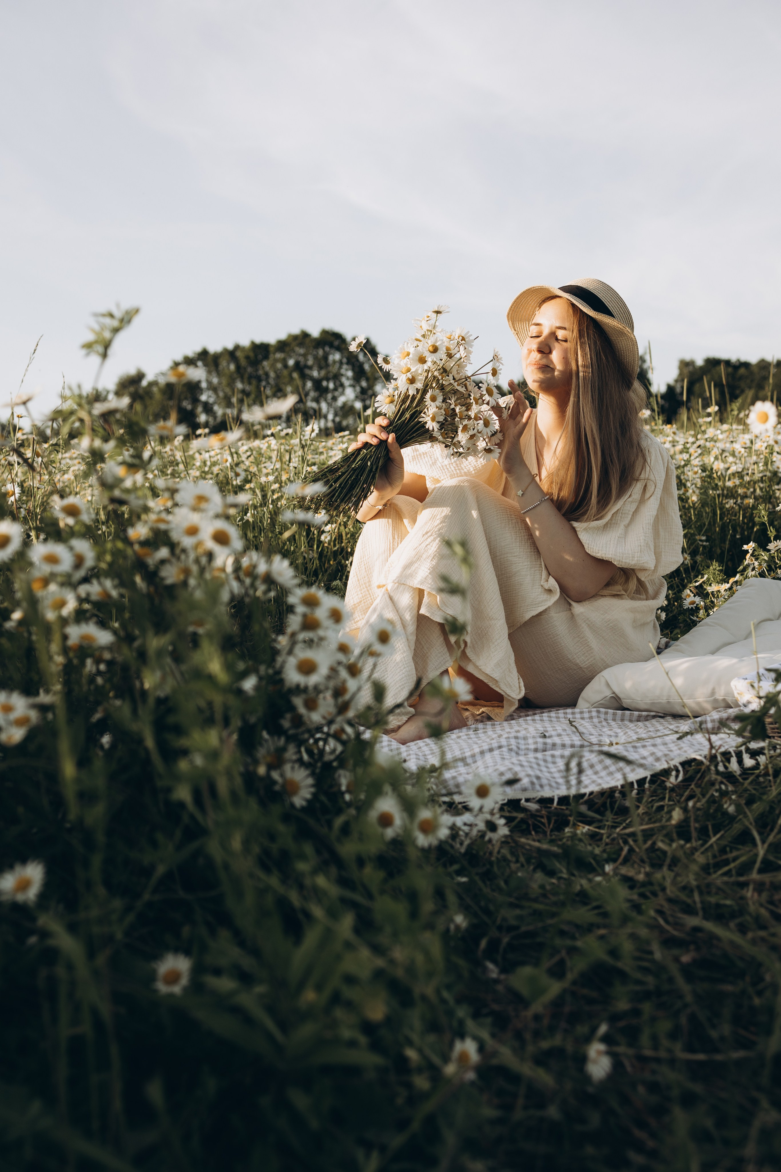 Маша и ромашки. Семейный фотограф в Москве Виктория Ястребинская