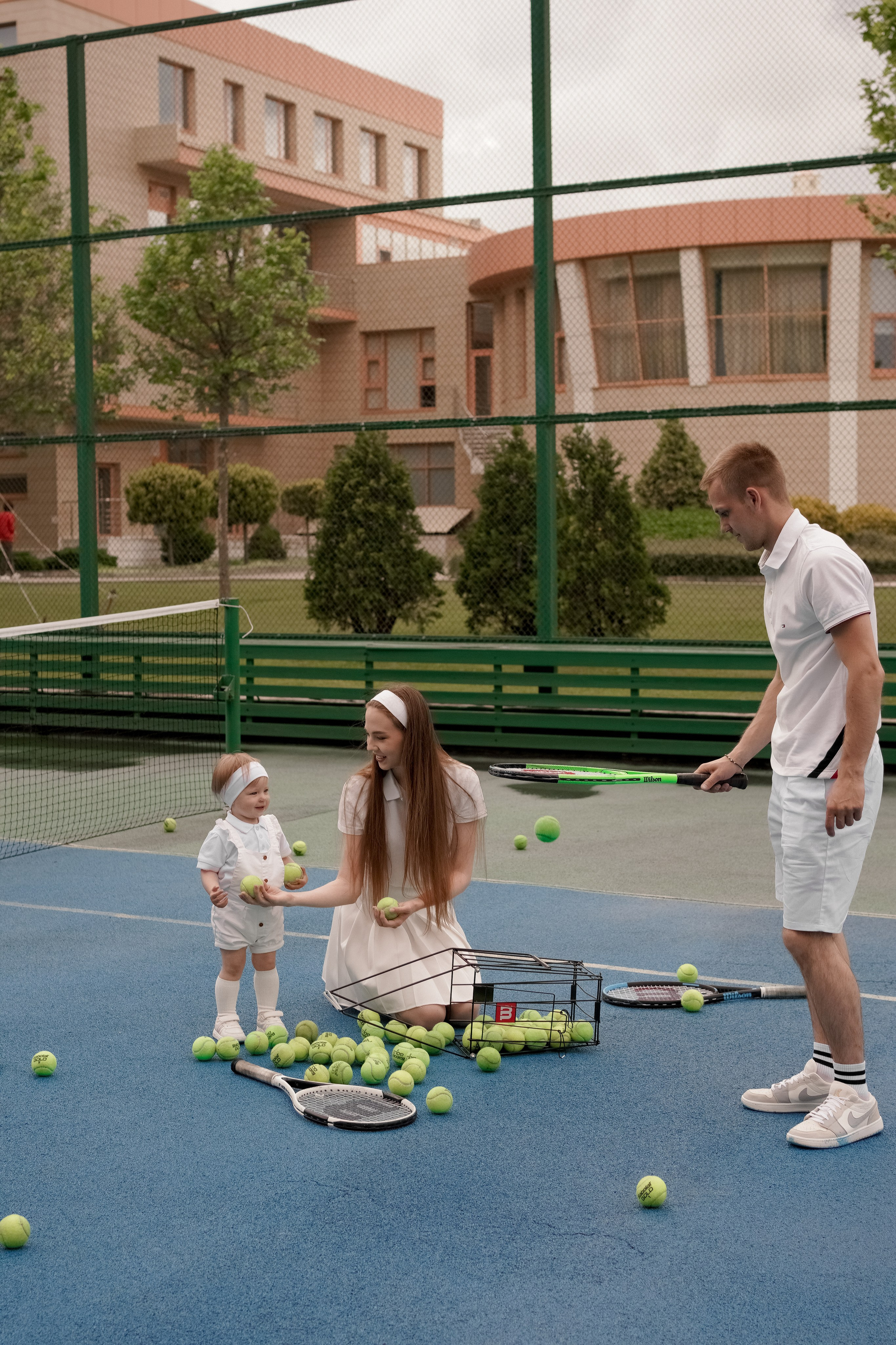 Теннис с семьей. Свадебный и семейный фотограф Афанасьева Анна в Кисловодске