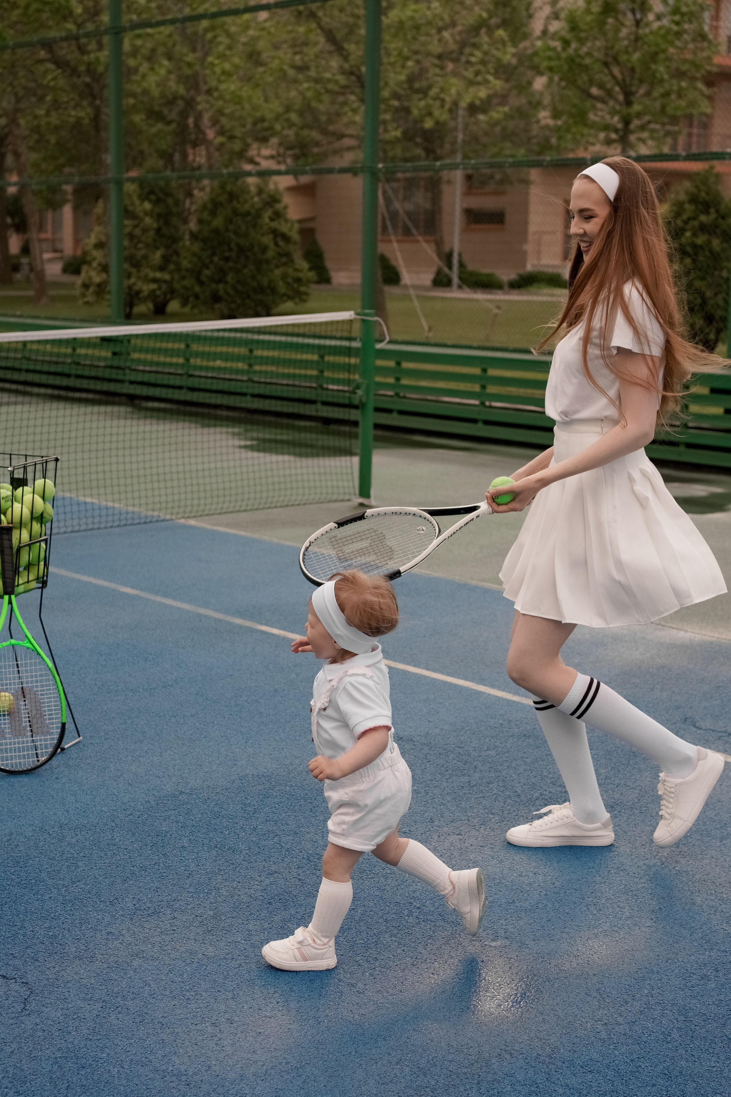 Теннис с семьей. Свадебный и семейный фотограф Афанасьева Анна в Кисловодске