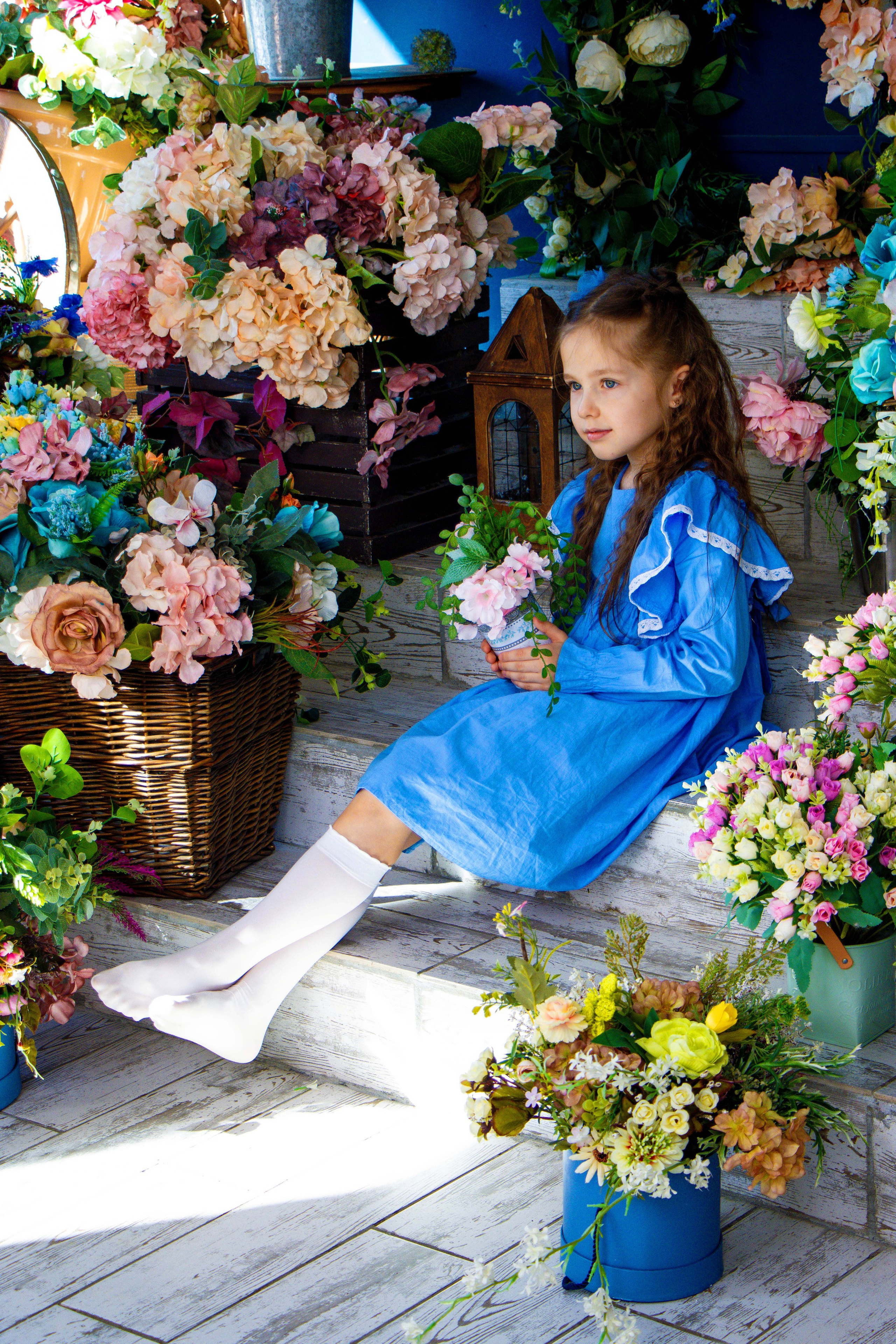 Девчонка в цветах. Фотограф Татьяна Матрос