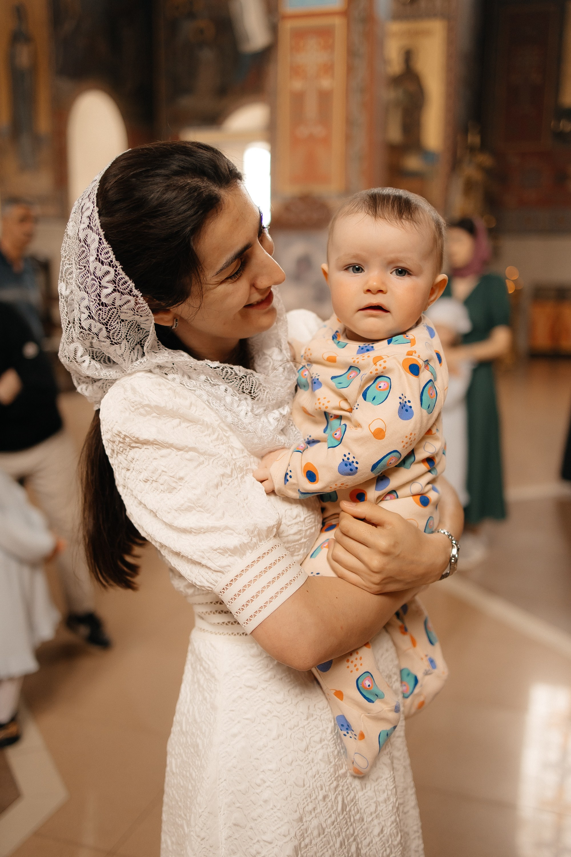 Таинство Крещения Михаила. Семейный фотограф в Краснодаре Храмова Анна