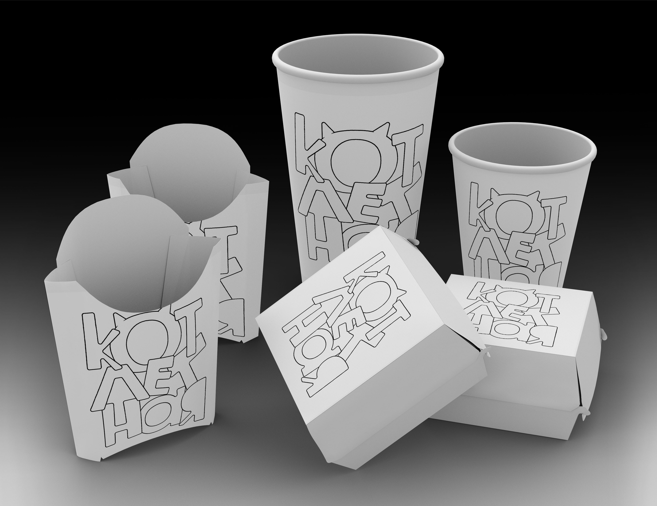 Фирменный стиль кафе. Фотограф Юлия Зимина