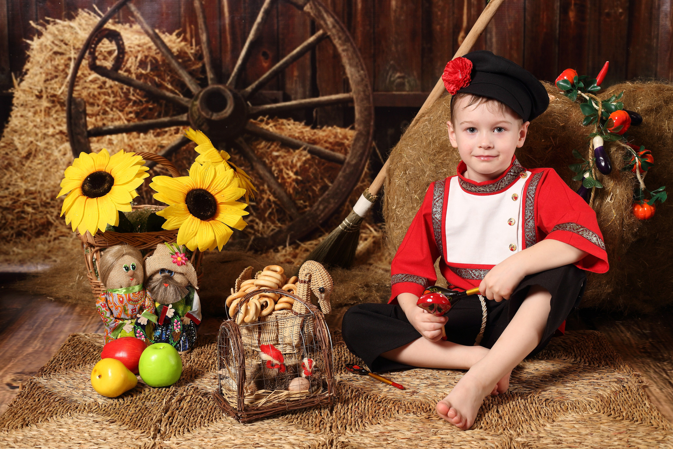 Сено. Детская выездная фотостудия