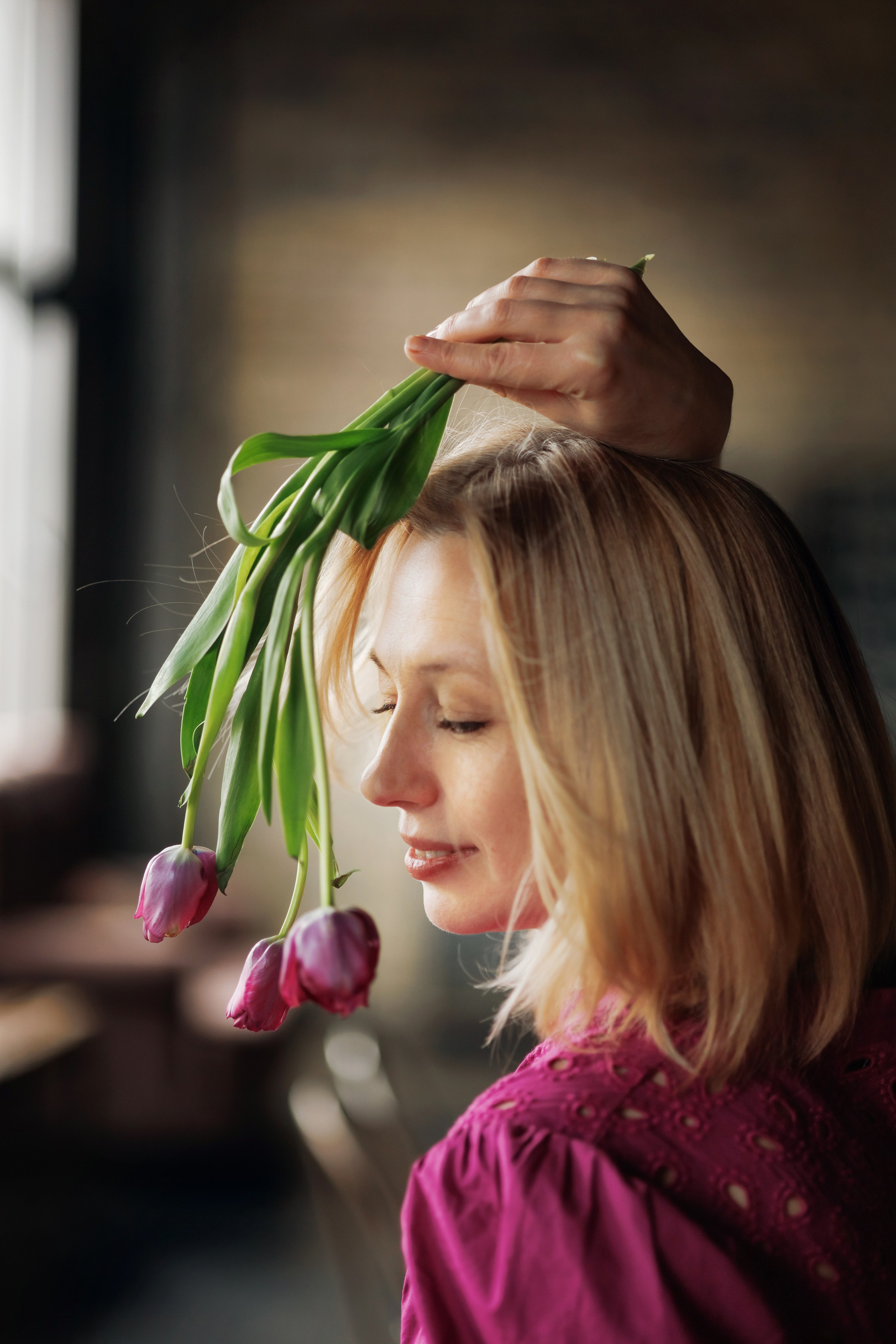 Женский художественный портрет в студии. Семейный и детский фотограф в Москве Анна Чертополох