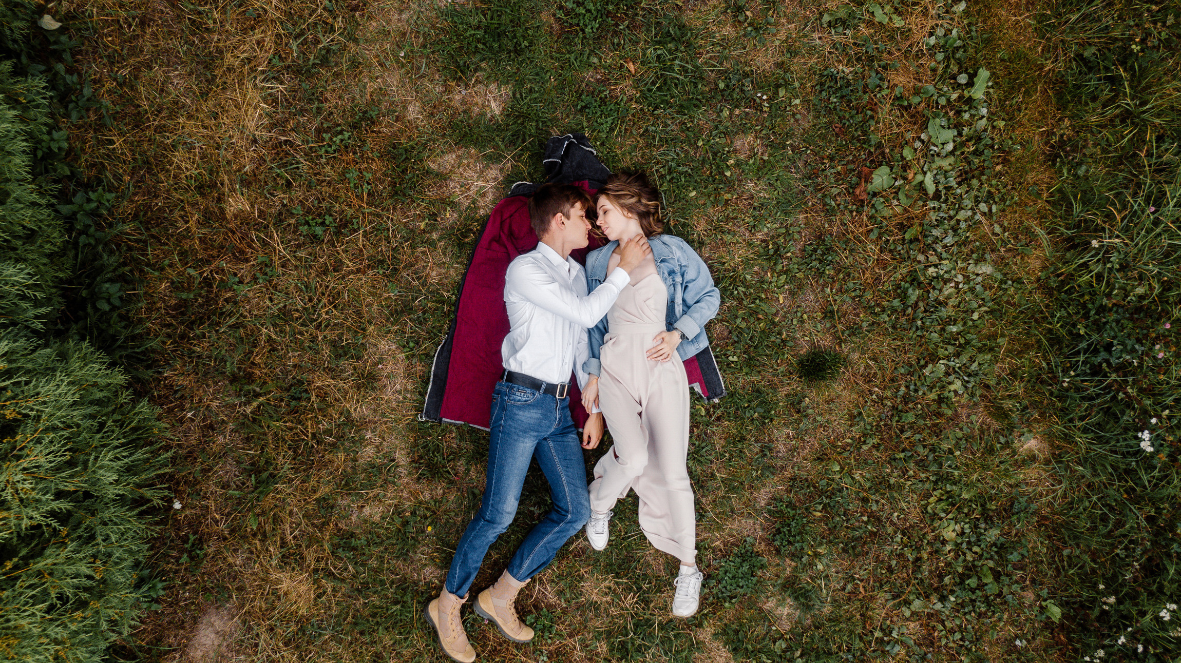 Фотограф Анна Руданова . Love story Кати и Саши. Аэросъемка