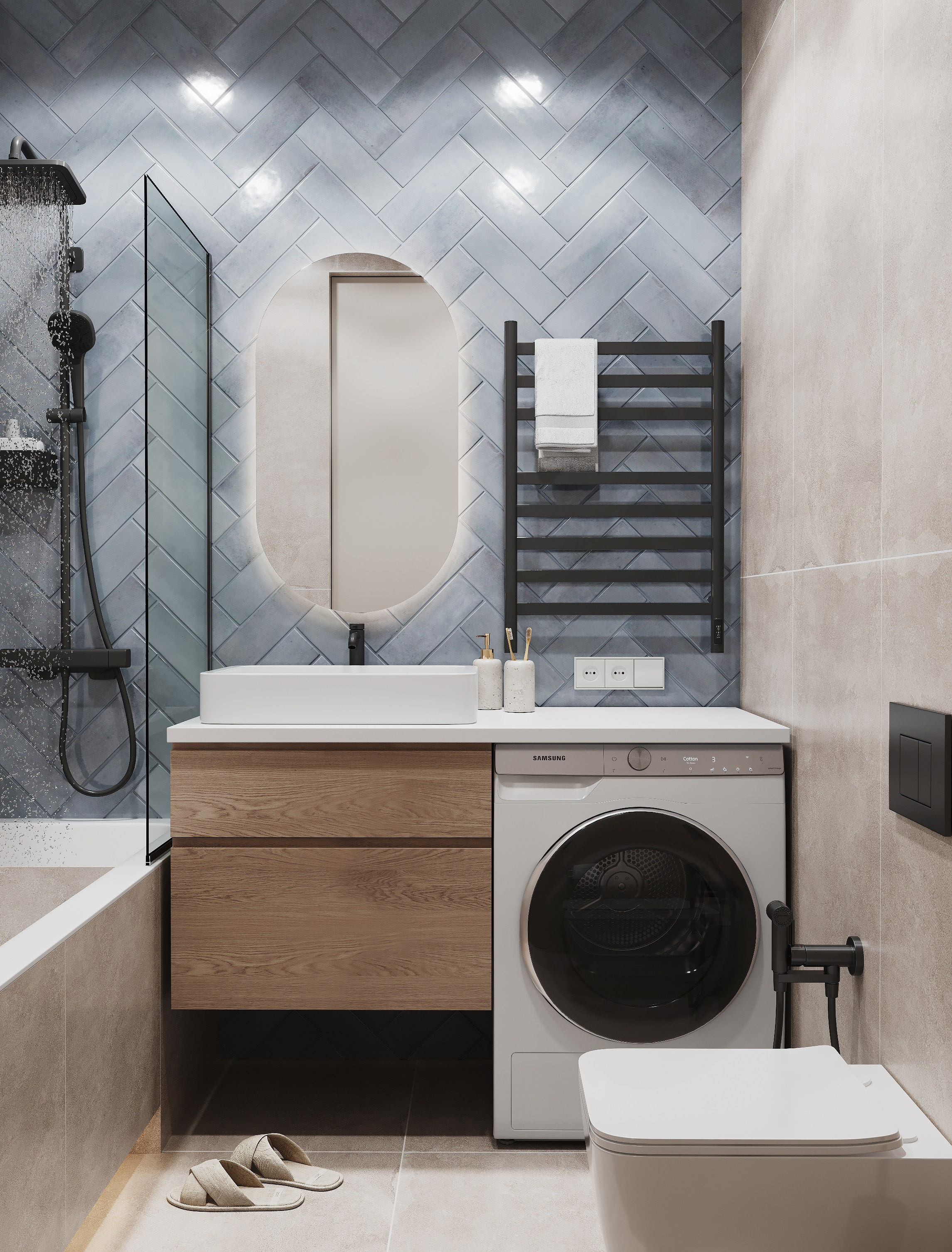 Датские кварталы 38 m². Заказать 3d визуализацию интерьеров — Дарья Веденёва