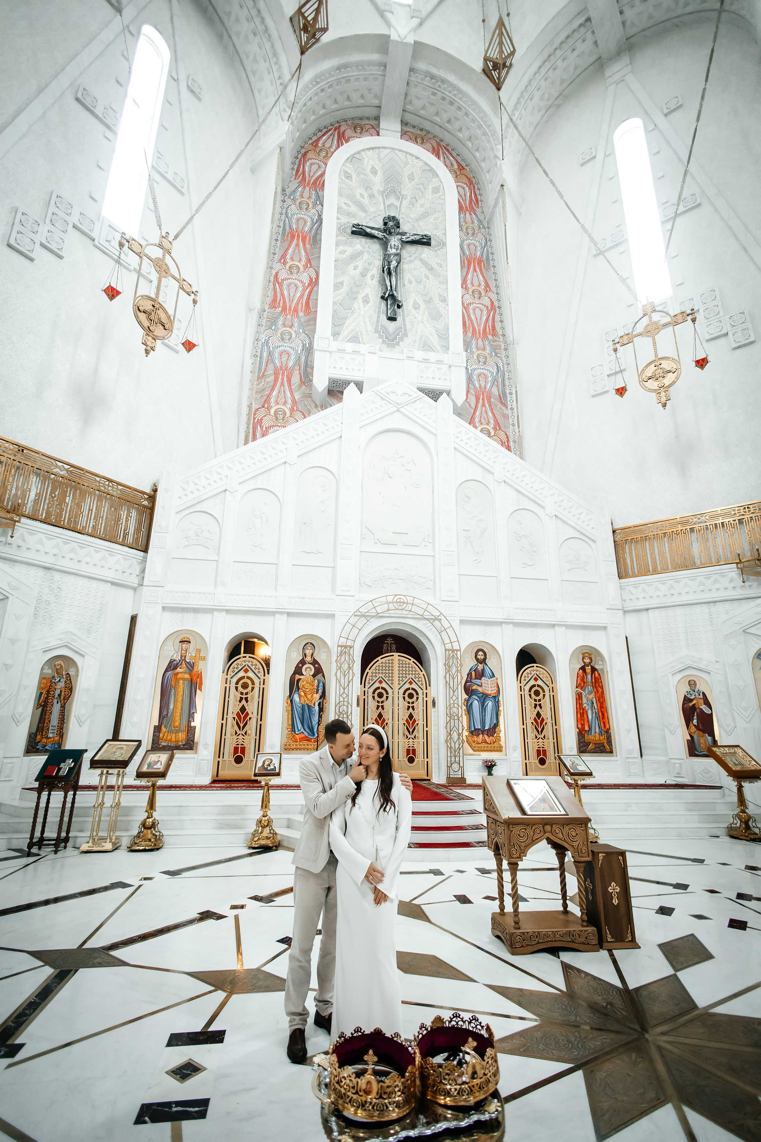 Венчание Ольги и Никиты в Храме Святого Равноапостольного князя Владимира в Тушино. Фотограф на крещение и венчание Москва  Надежда Баланина