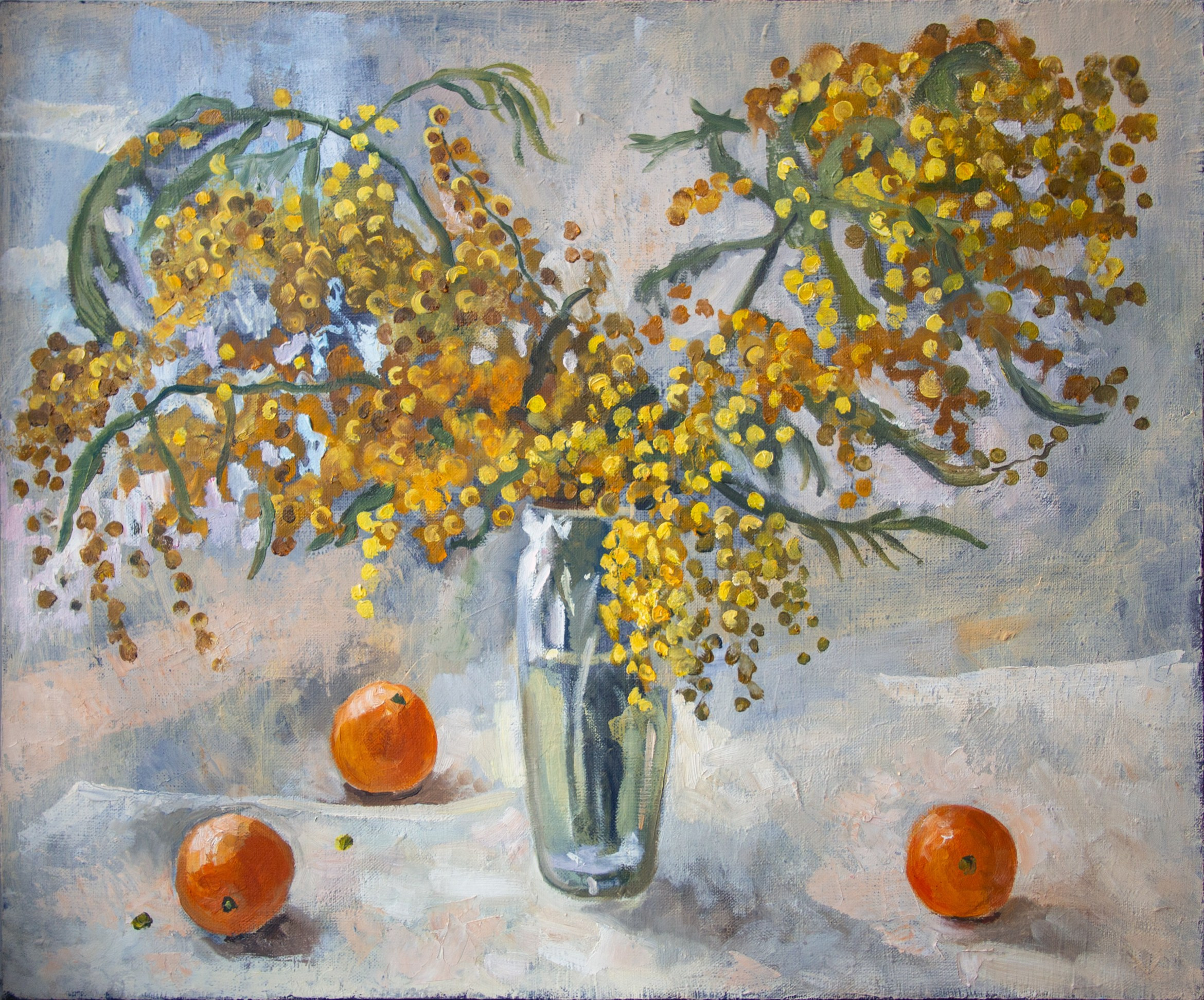 Мимоза. Холст,масло. 50х60 см