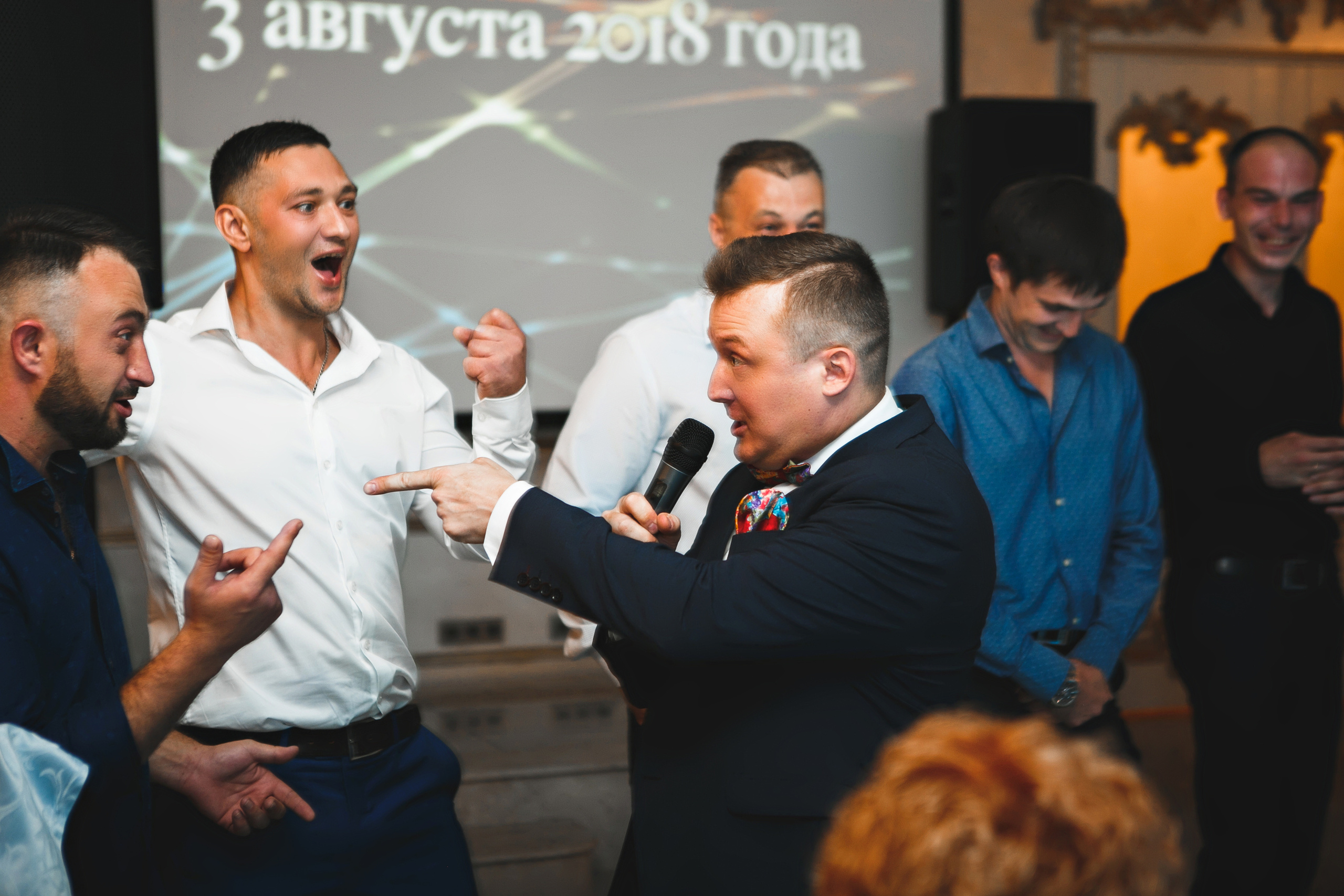 Фото ведущего Сергея Рябинина. Фотографии со свадеб, корпоративов, юби. Ведущий на свадьбу, корпоратив и юбилей в Москве Сергей Рябинин