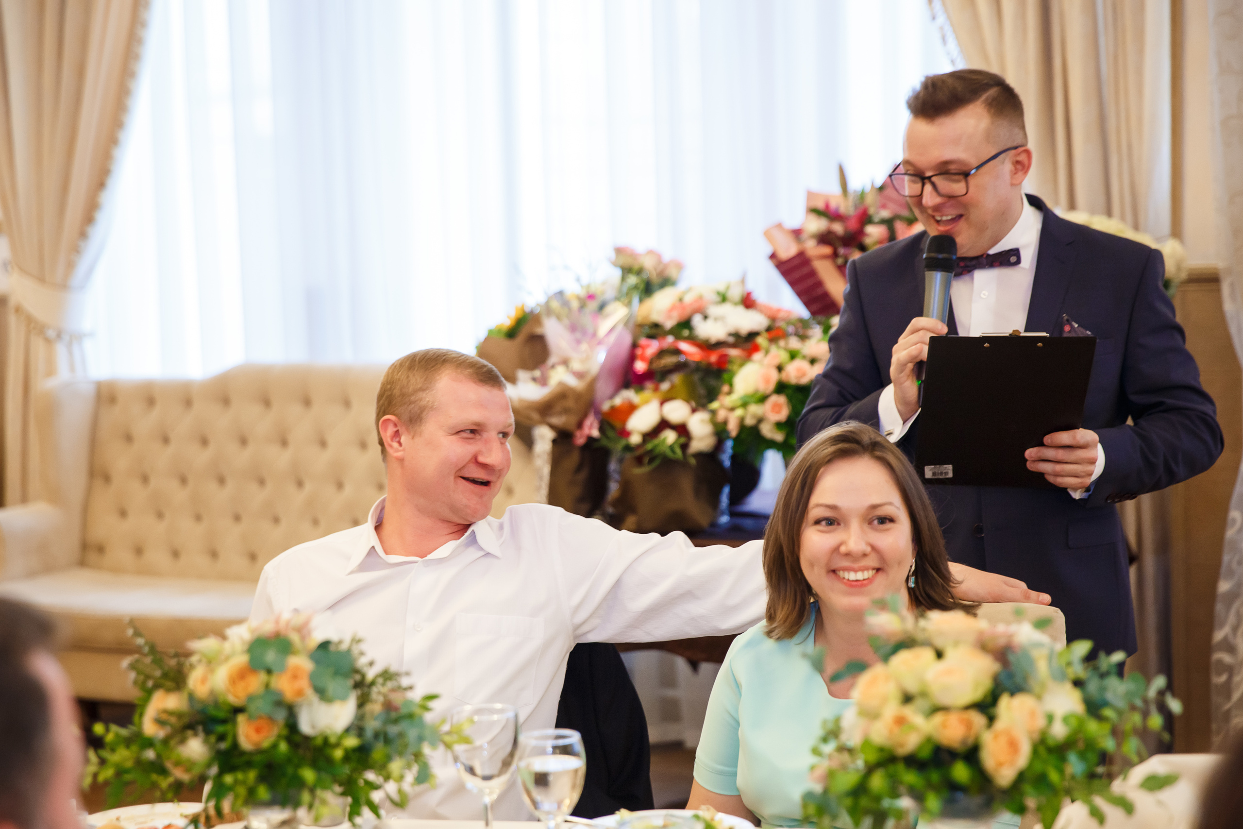 Фото ведущего Сергея Рябинина. Фотографии со свадеб, корпоративов, юби. Ведущий на свадьбу, корпоратив и юбилей в Москве Сергей Рябинин