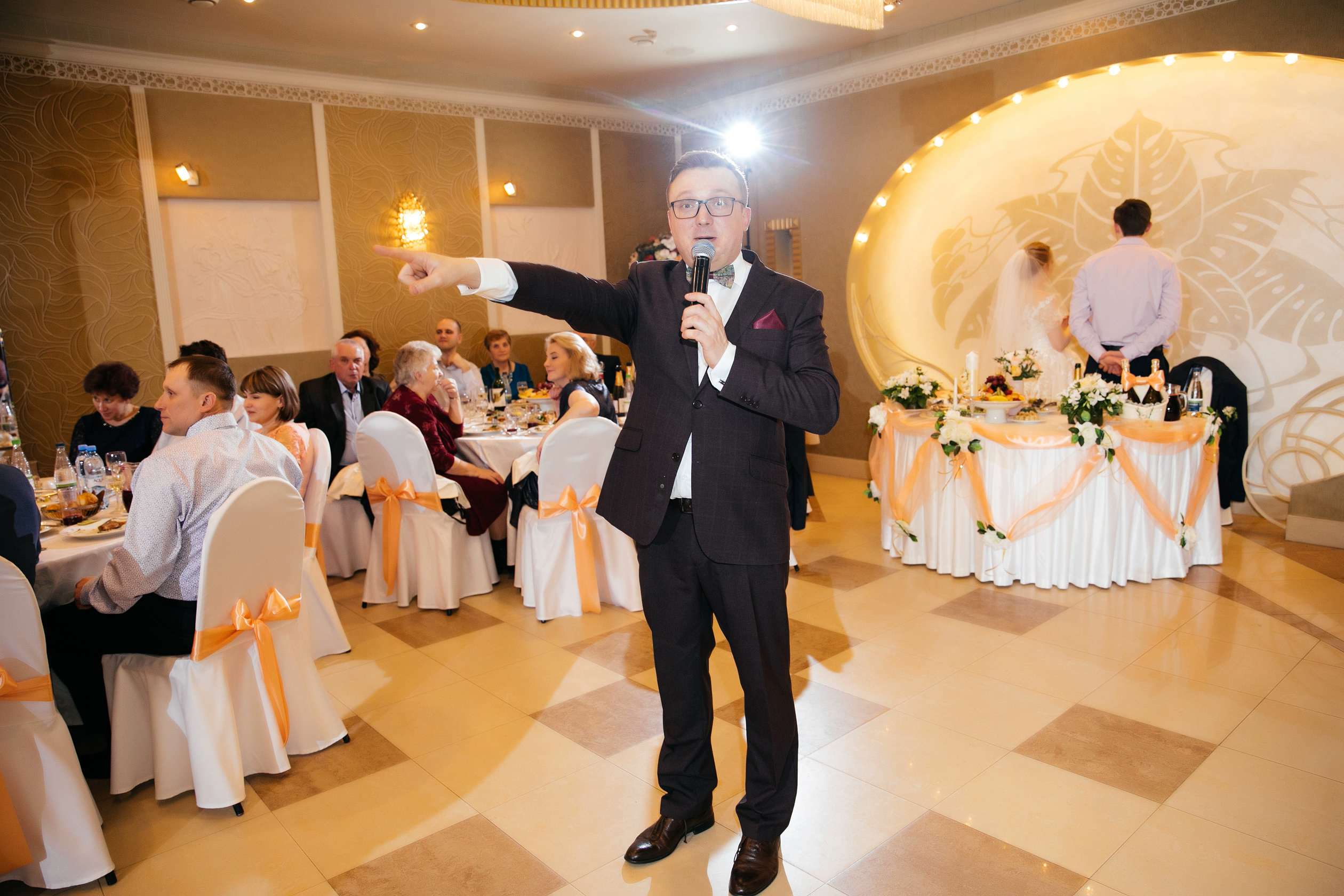 Фото ведущего Сергея Рябинина. Фотографии со свадеб, корпоративов, юби. Ведущий на свадьбу, корпоратив и юбилей в Москве Сергей Рябинин