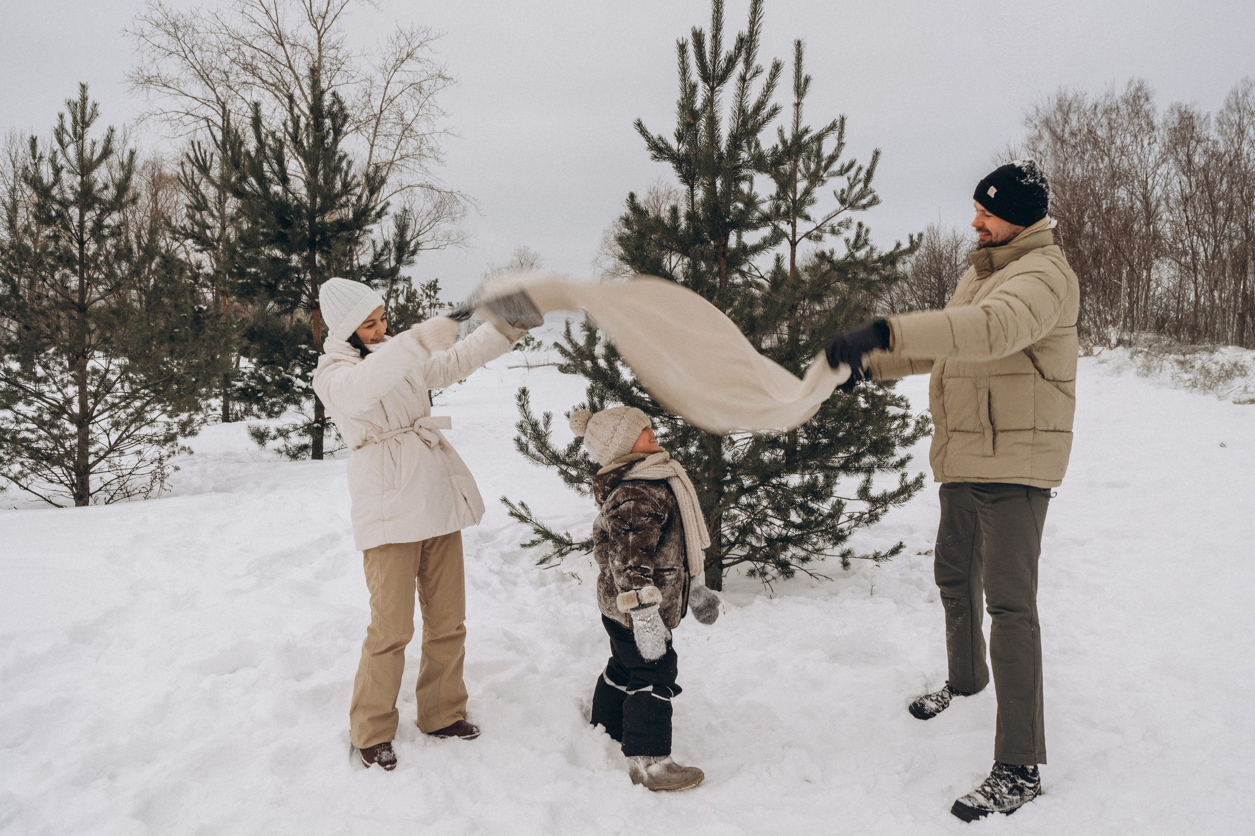 Зимняя семейная фотосессия. Детский, семейный и ньюборн фотограф в Москве Юлия Шуарт
