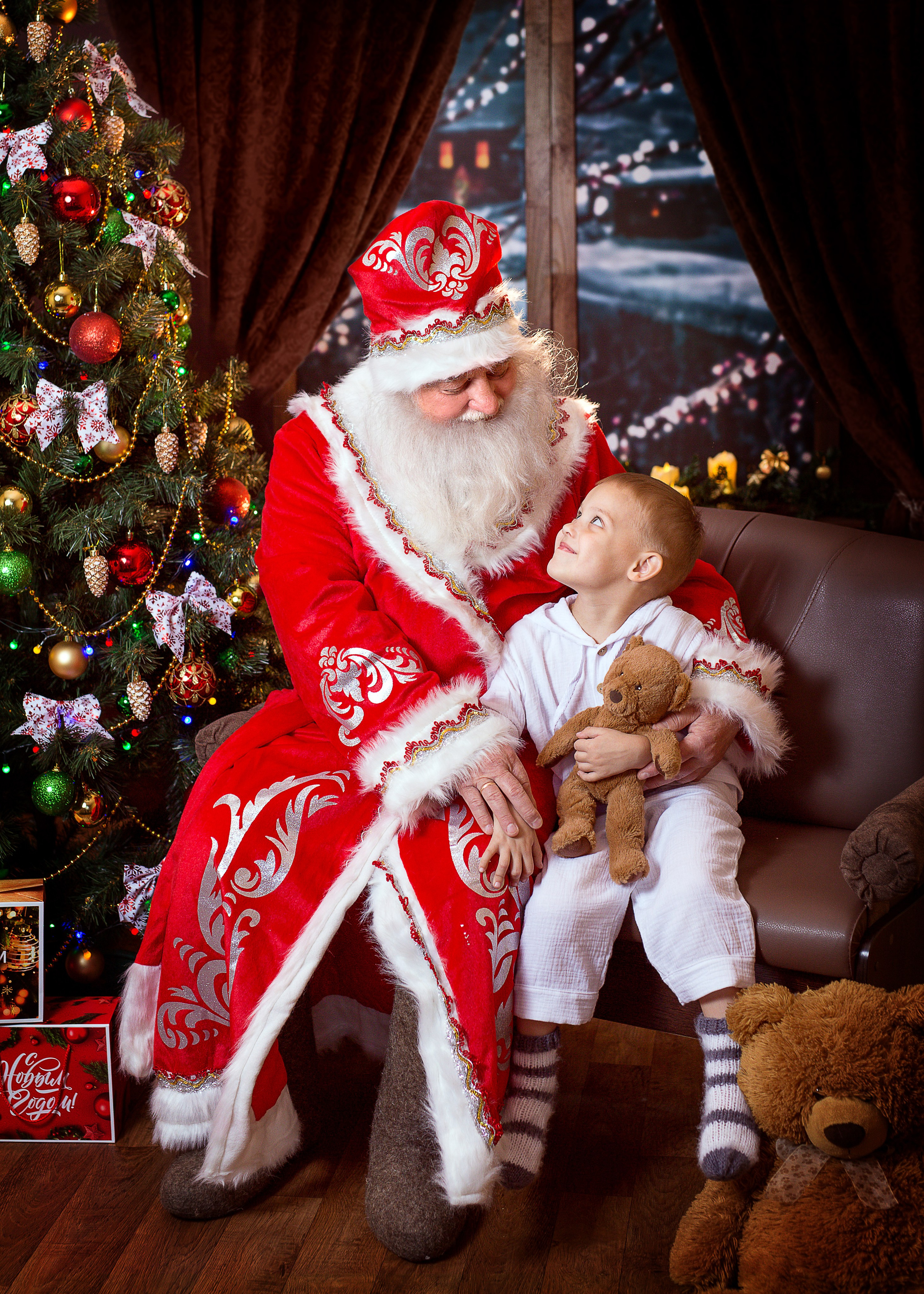 Фотосессия с Дедом Морозом 2022 год. Фотограф в детский сад Елена Колчева Новокузнецк
