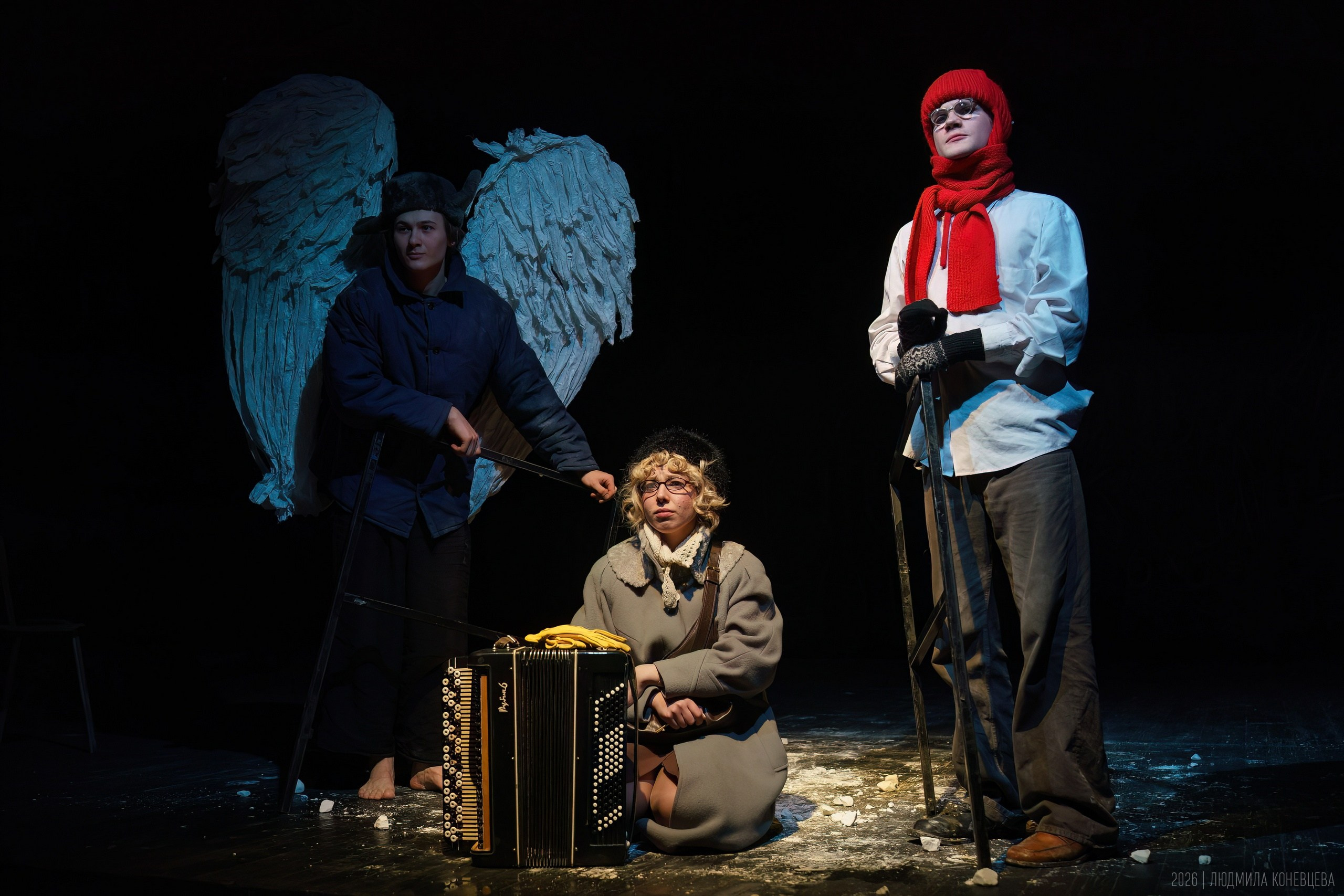 Спектакль «Школа для дураков», ГИТИС, мастерская Олега Кудряшова. Режиссер Ксения Горяинова. Театральная фотография