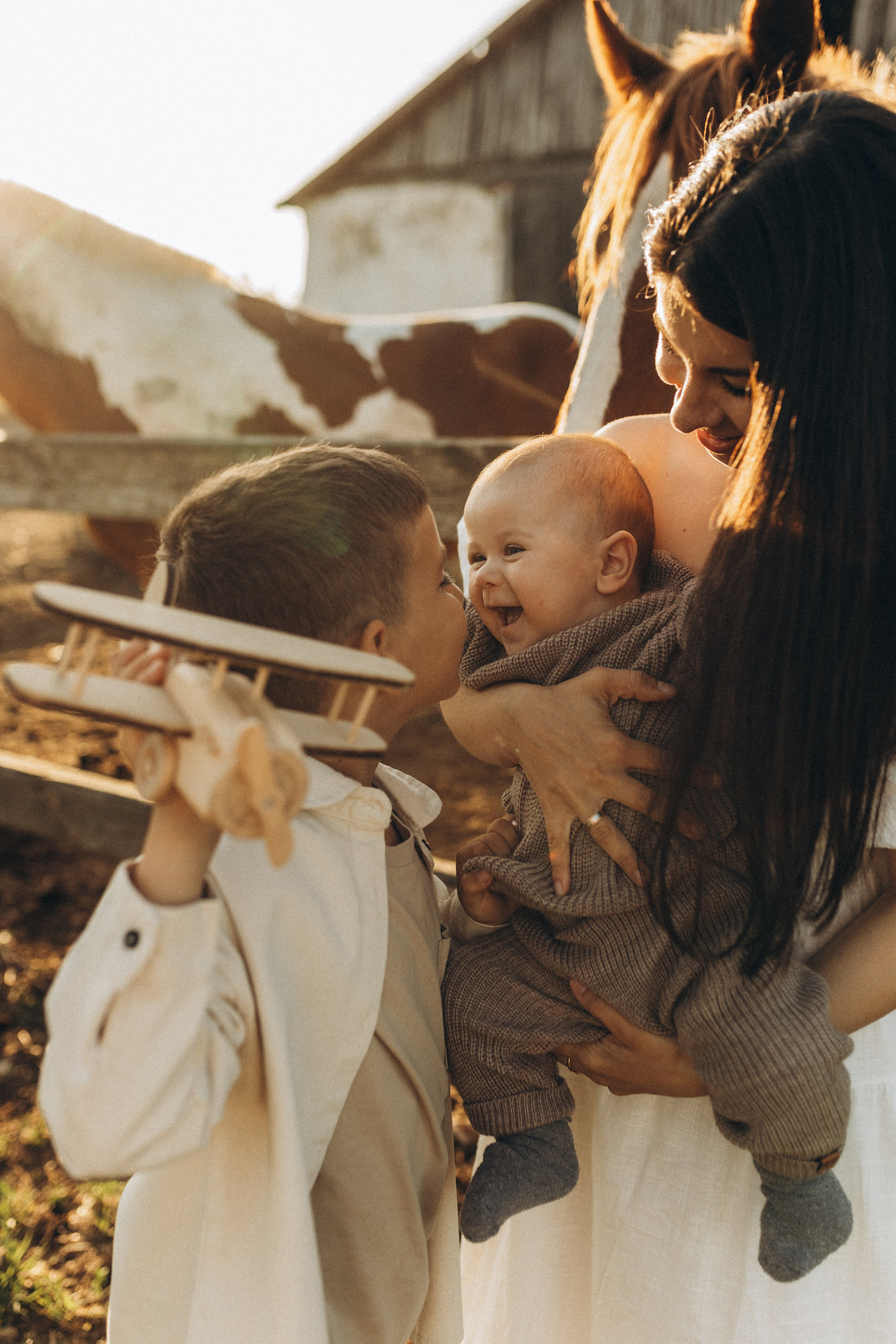 Закат на ферме. Семейный фотограф в Новороссийске и Анапе Александра Яковлева