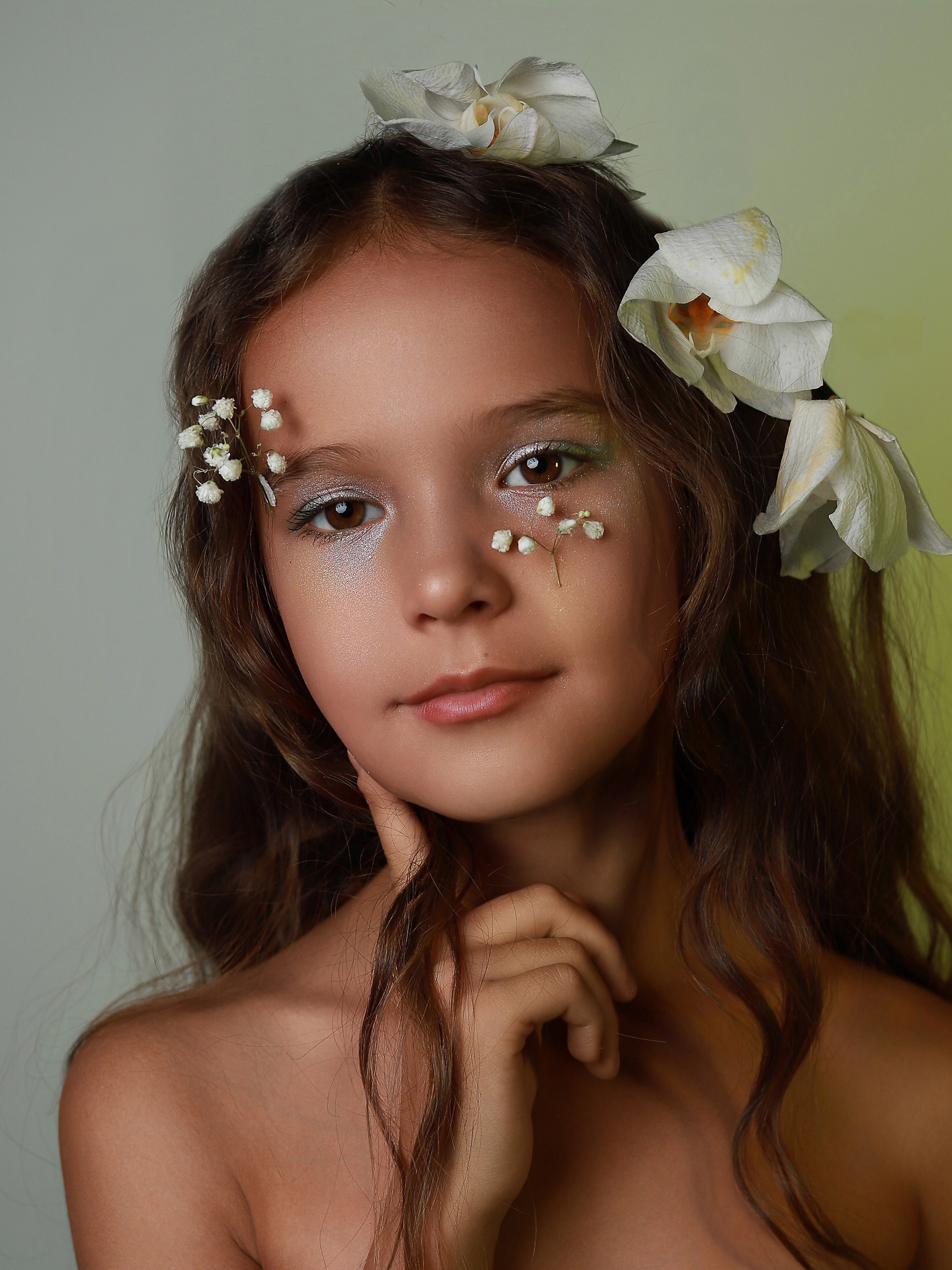 Портреты с цветами. Фотограф Юлия Мальцева