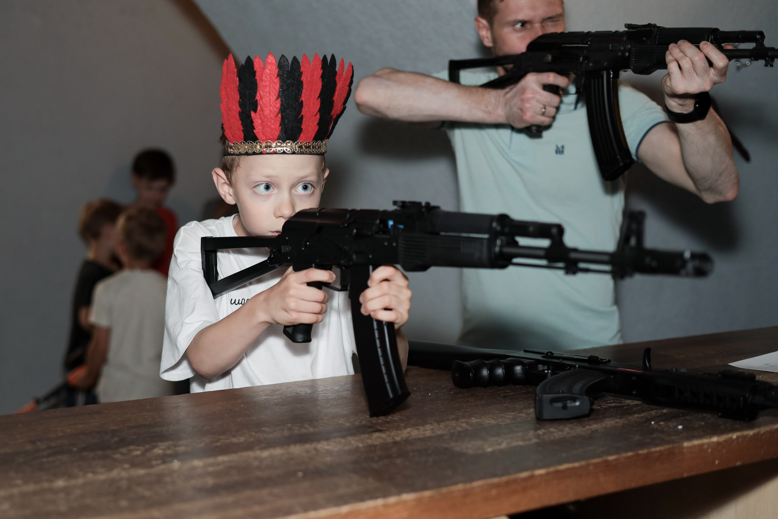 День рождение в стрелковом клубе. Фотограф Надршина Лилия