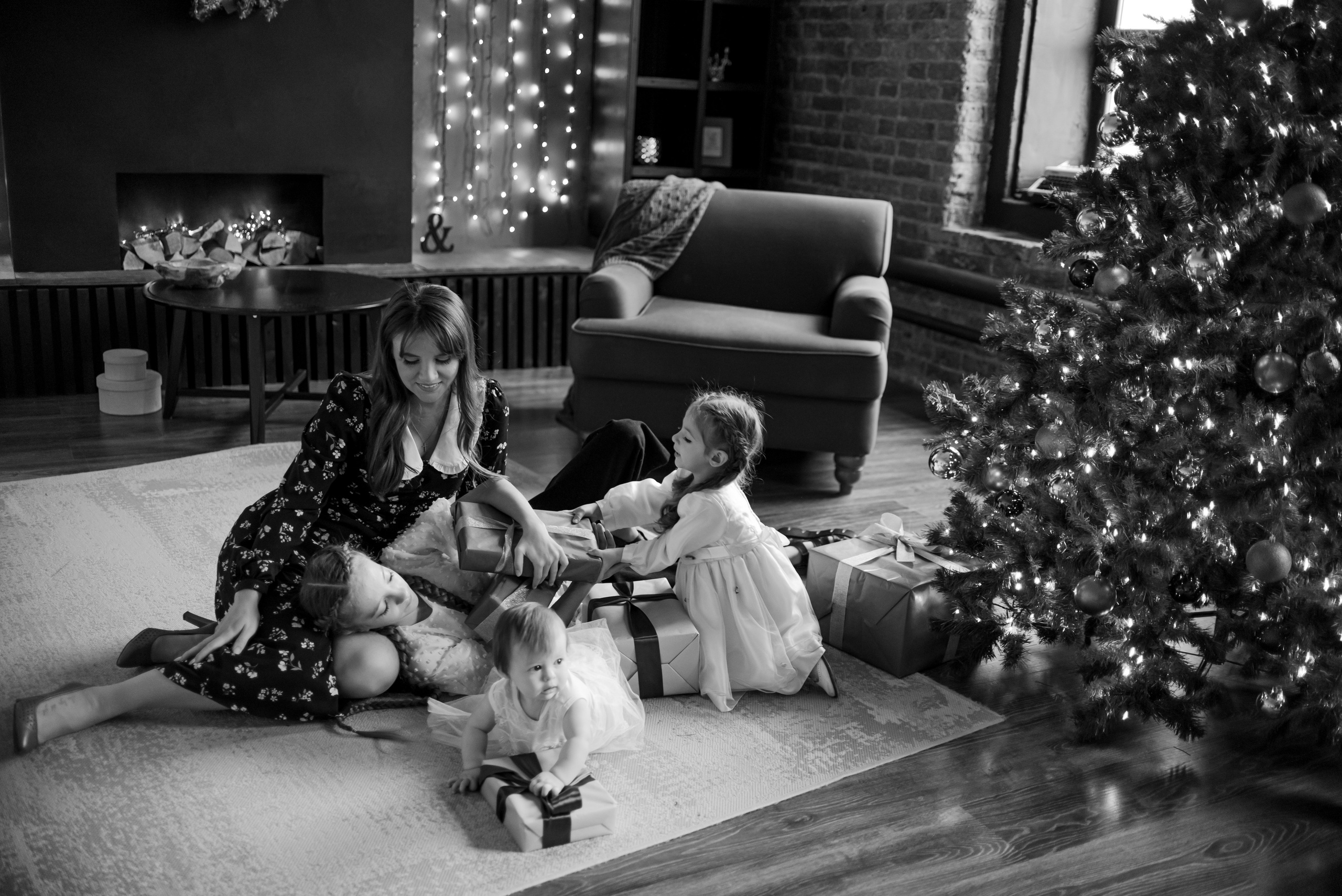 Новогодние фотосессии в студиях. Свадебный и семейный фотограф Екатерина Пушан. Москва, Балашиха, Железнодорожный, Солнечногорск