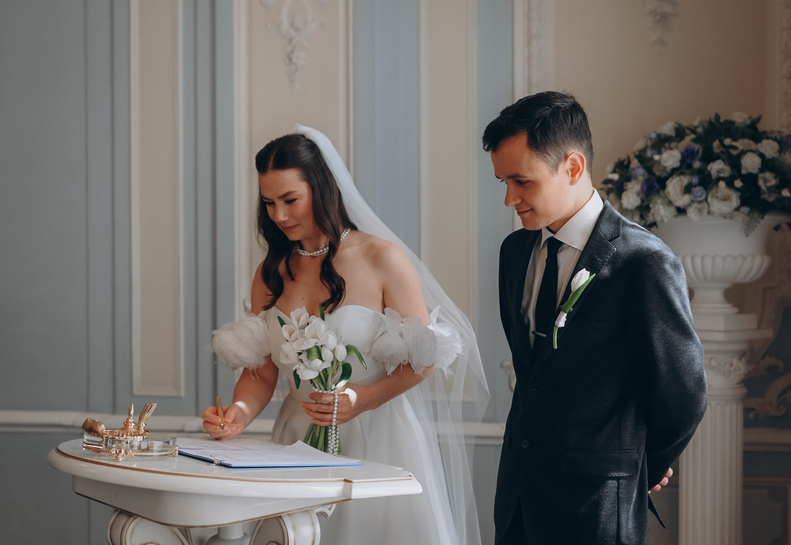 Роспись во 2 дворце. Ксения и Иван. Семейный и свадебный фотограф в Санкт-Петербурге Яна