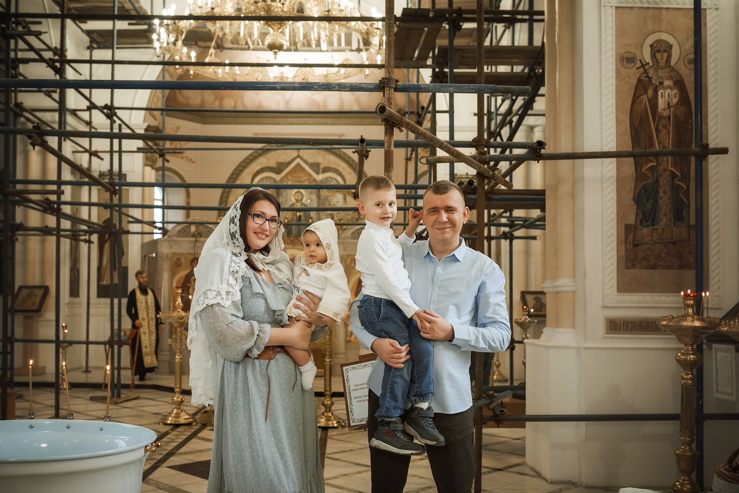Крещение Семёна _ Храм святой вмч. Екатерины. Семейный фотограф в Ростове-на-Дону Татьяна Литвинова