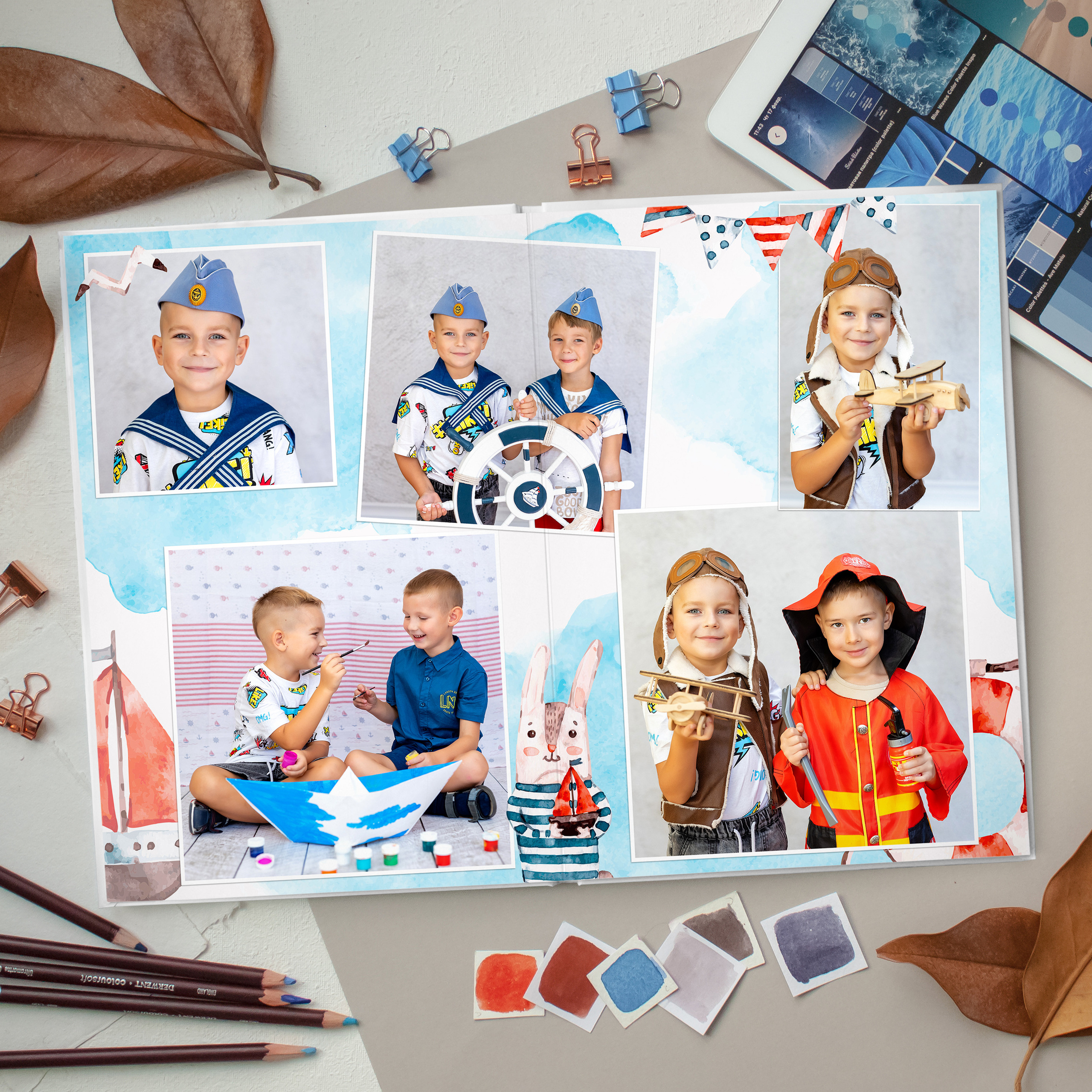 Акварельный дизайн " Приморский край». Стильный выпускной альбом Владивосток фотограф Вероника Мигачева