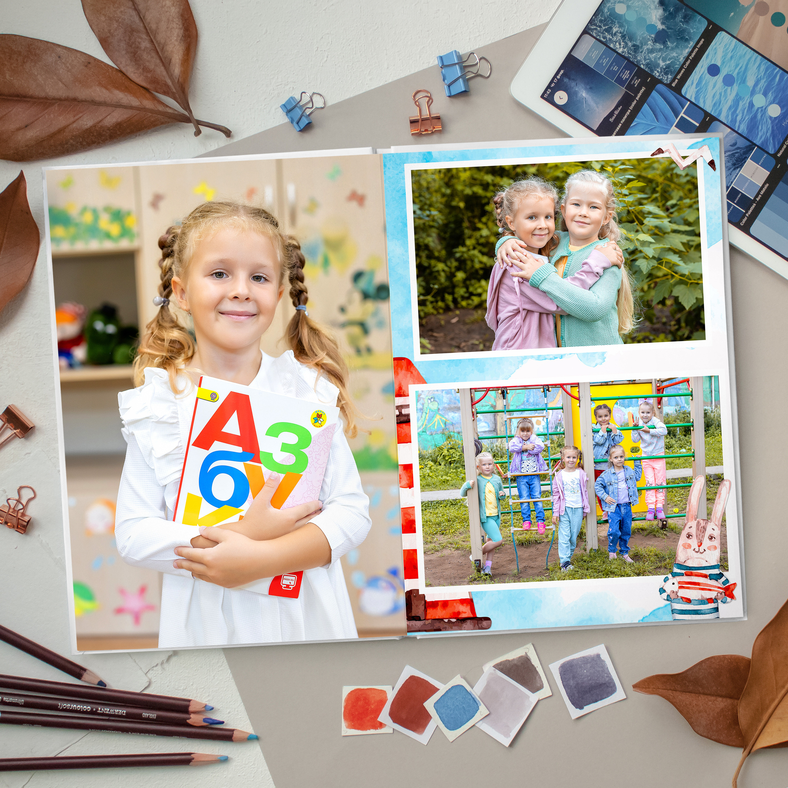 Акварельный дизайн " Приморский край». Стильный выпускной альбом Владивосток фотограф Вероника Мигачева