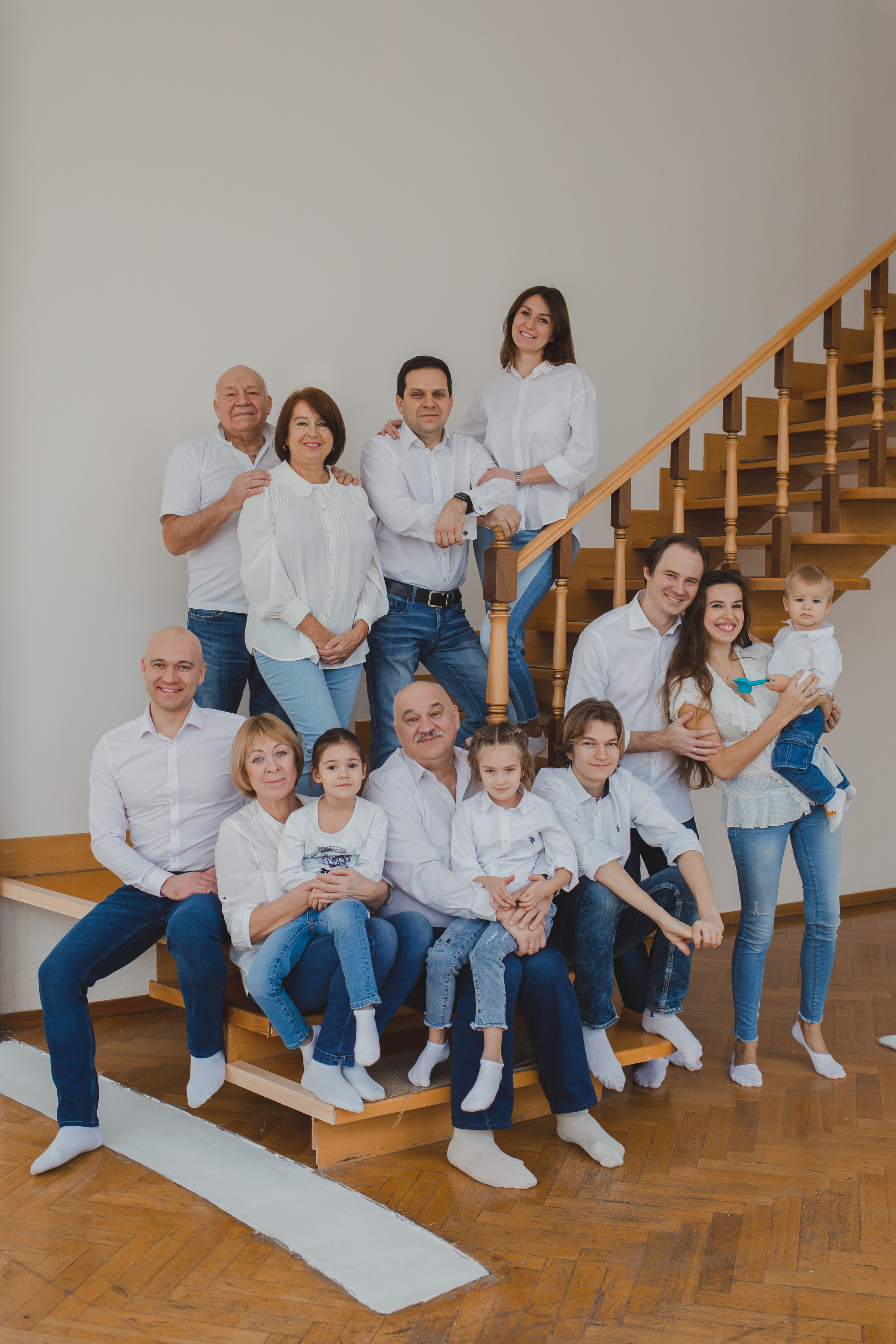 Большая семейная съемка. Семейный фотограф Николаева Ольга