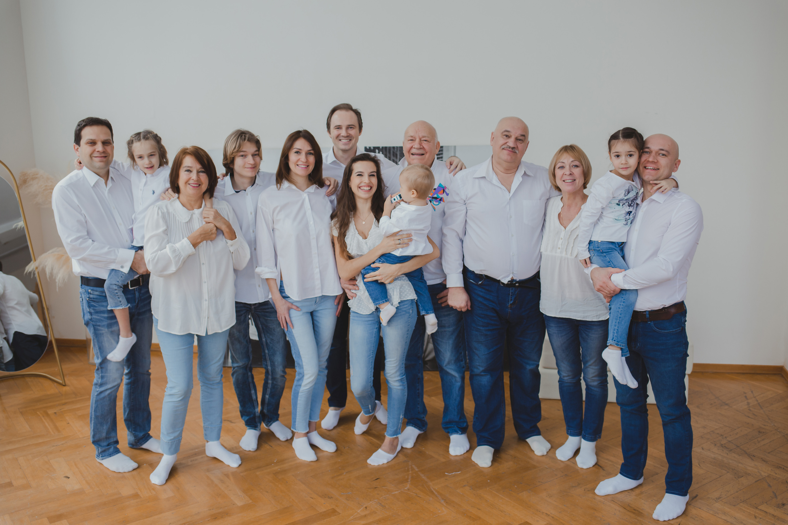 Большая семейная съемка. Семейный фотограф Николаева Ольга