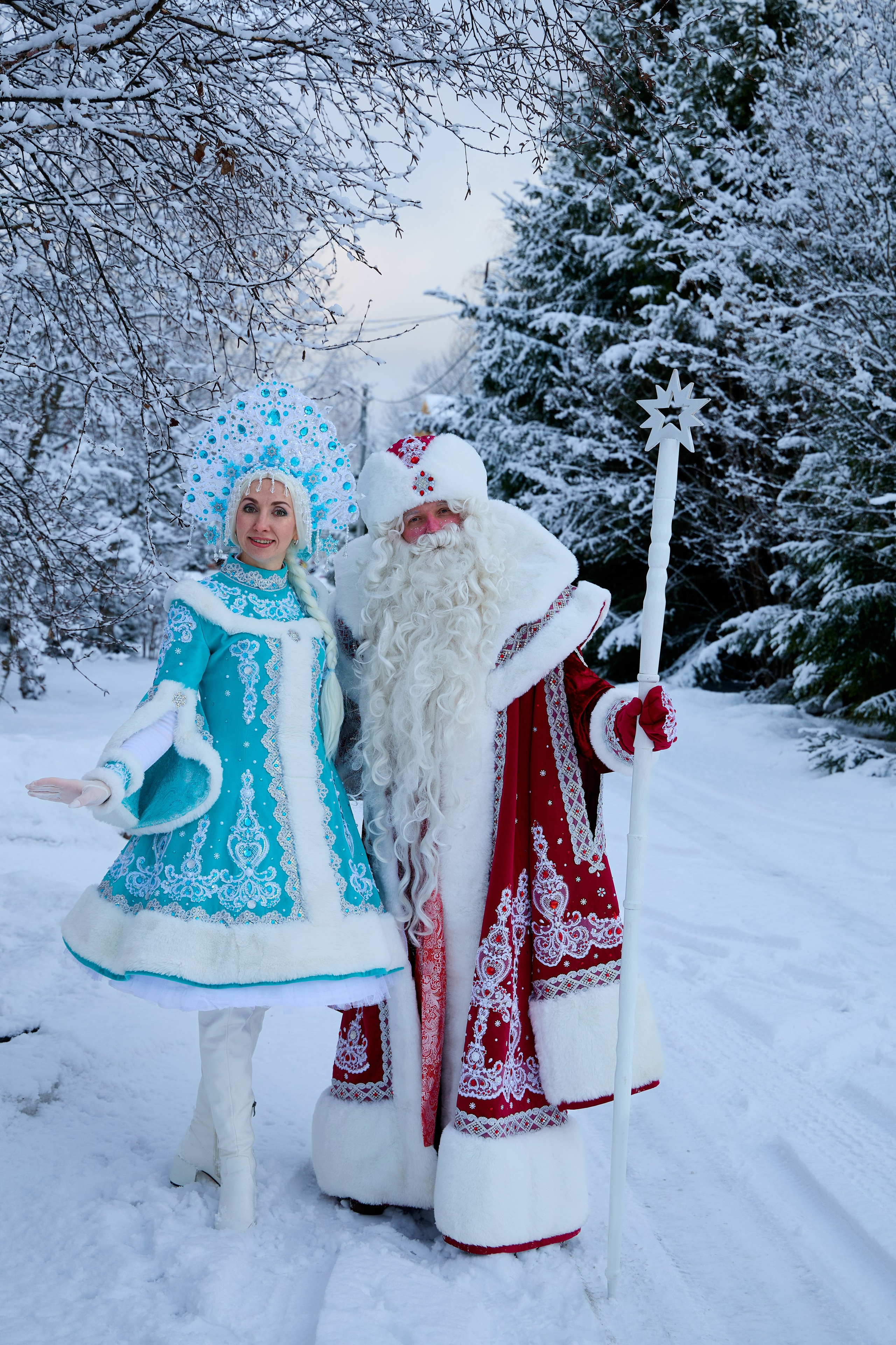 Дед Мороз и Снегурочка. Свадебный фотограф Москва и Московская область Борисов Сергей