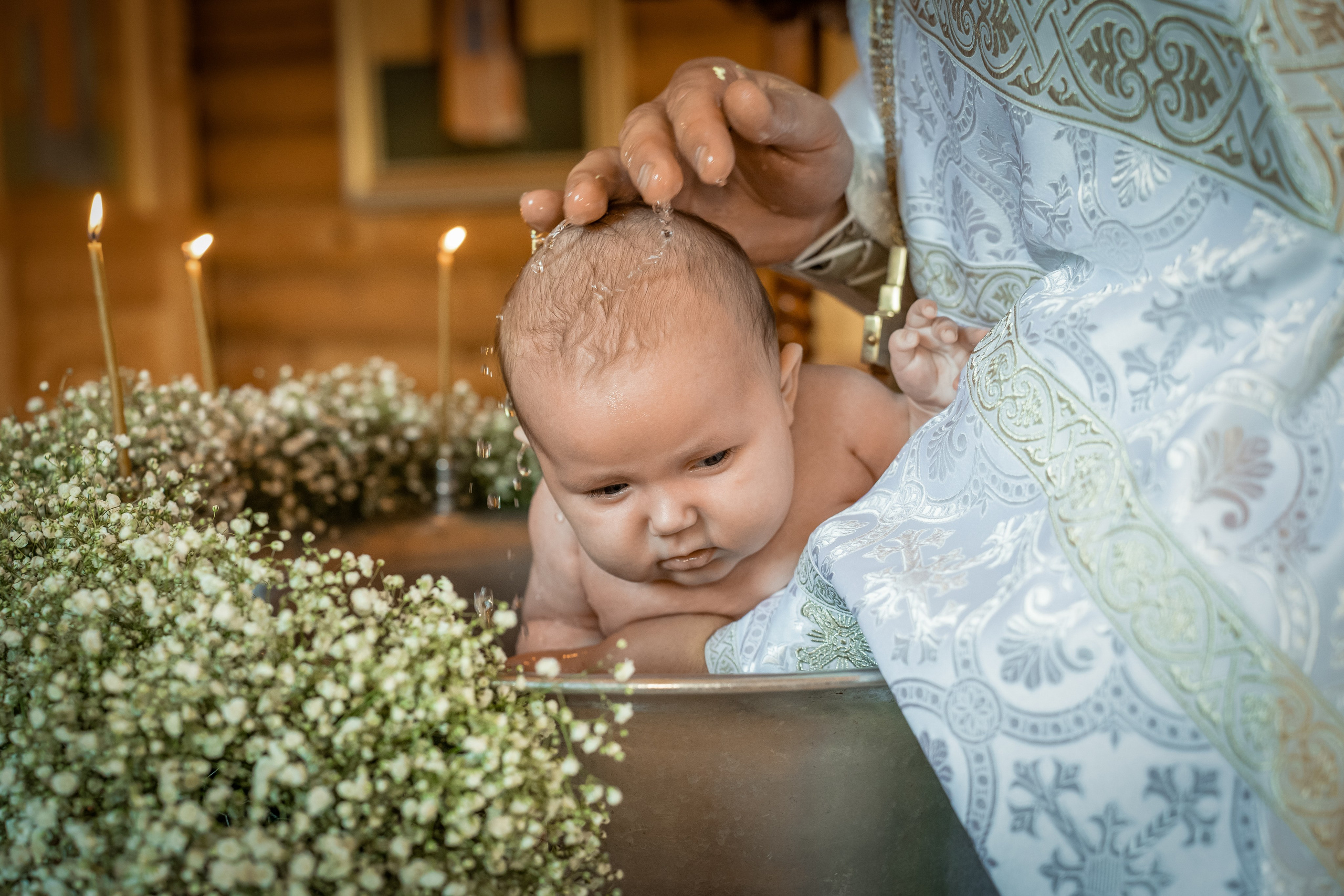 Крещение Авроры в храме 12 апостолов. Фотограф на Крещение Тула и Венчание в Туле, детский и семейный фотограф