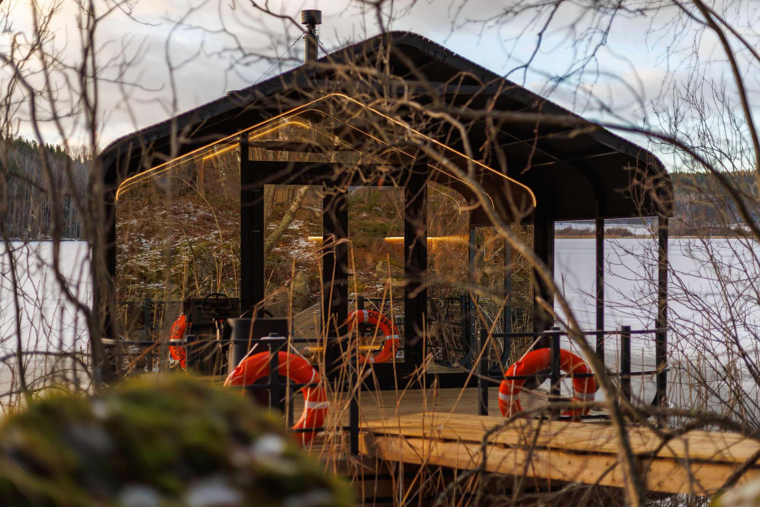 Баня на воде, Карелия