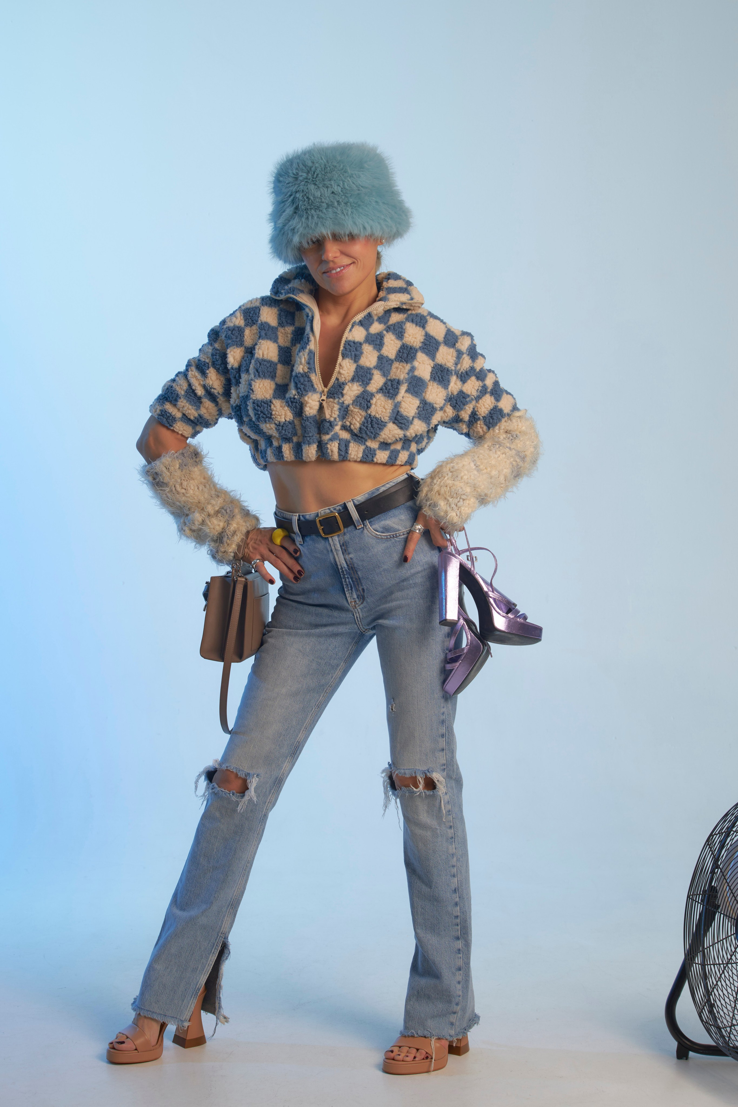 Фотосессия в студии с цветным светом. Анна Потявина. Фотограф Москва