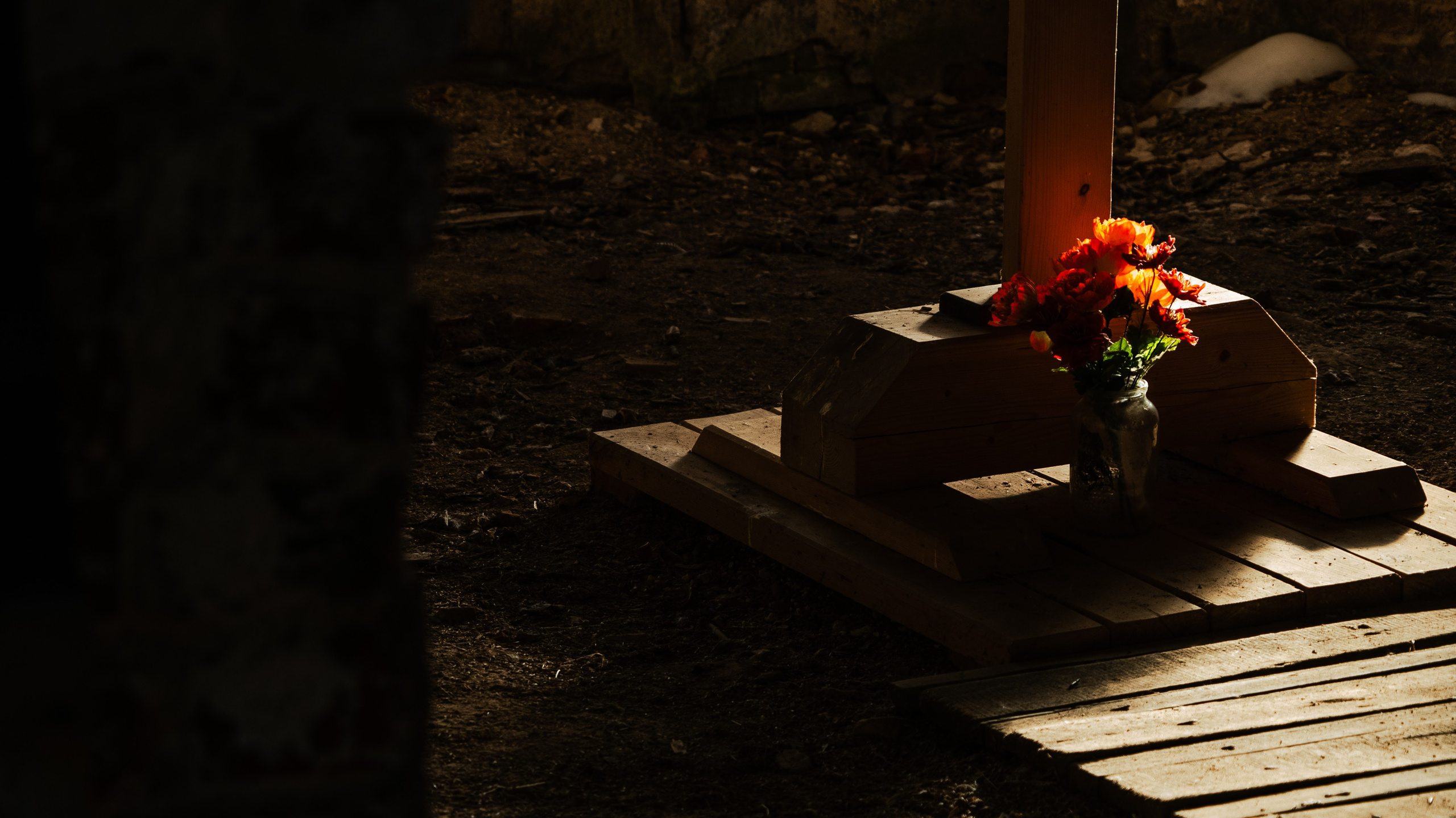 На съемках фильма «Июньская полынь». Мария Колесникова